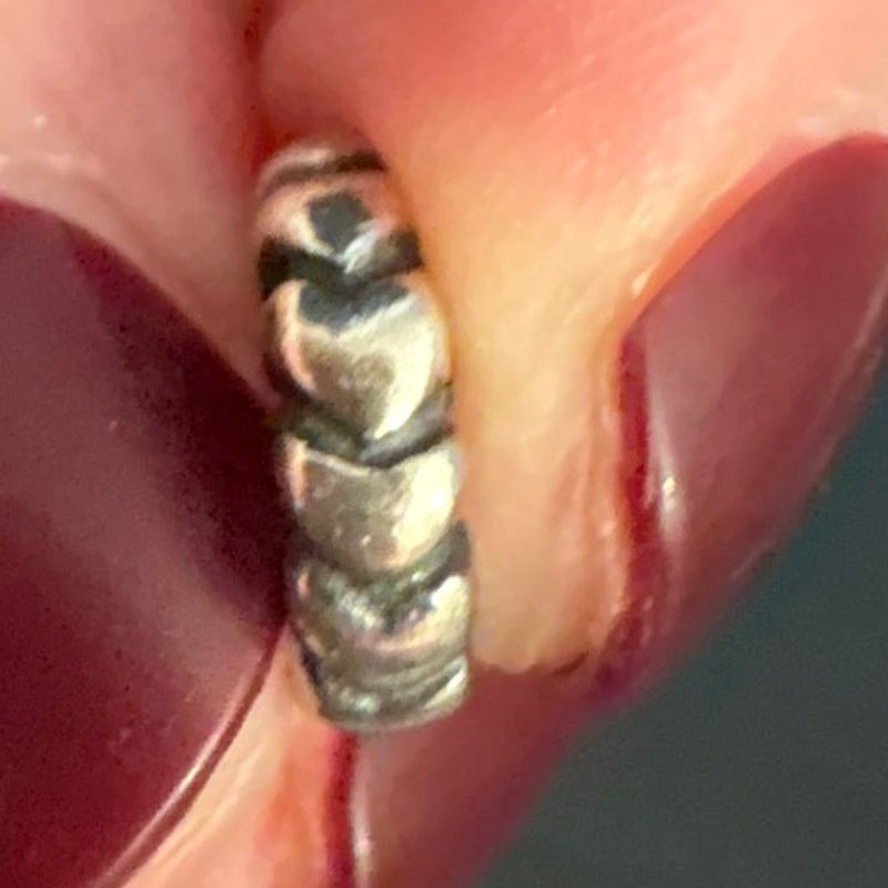 pandora Pandora Sterling Silver Heart Spacer Charm Size ONE SIZE - 1 Thumbnail