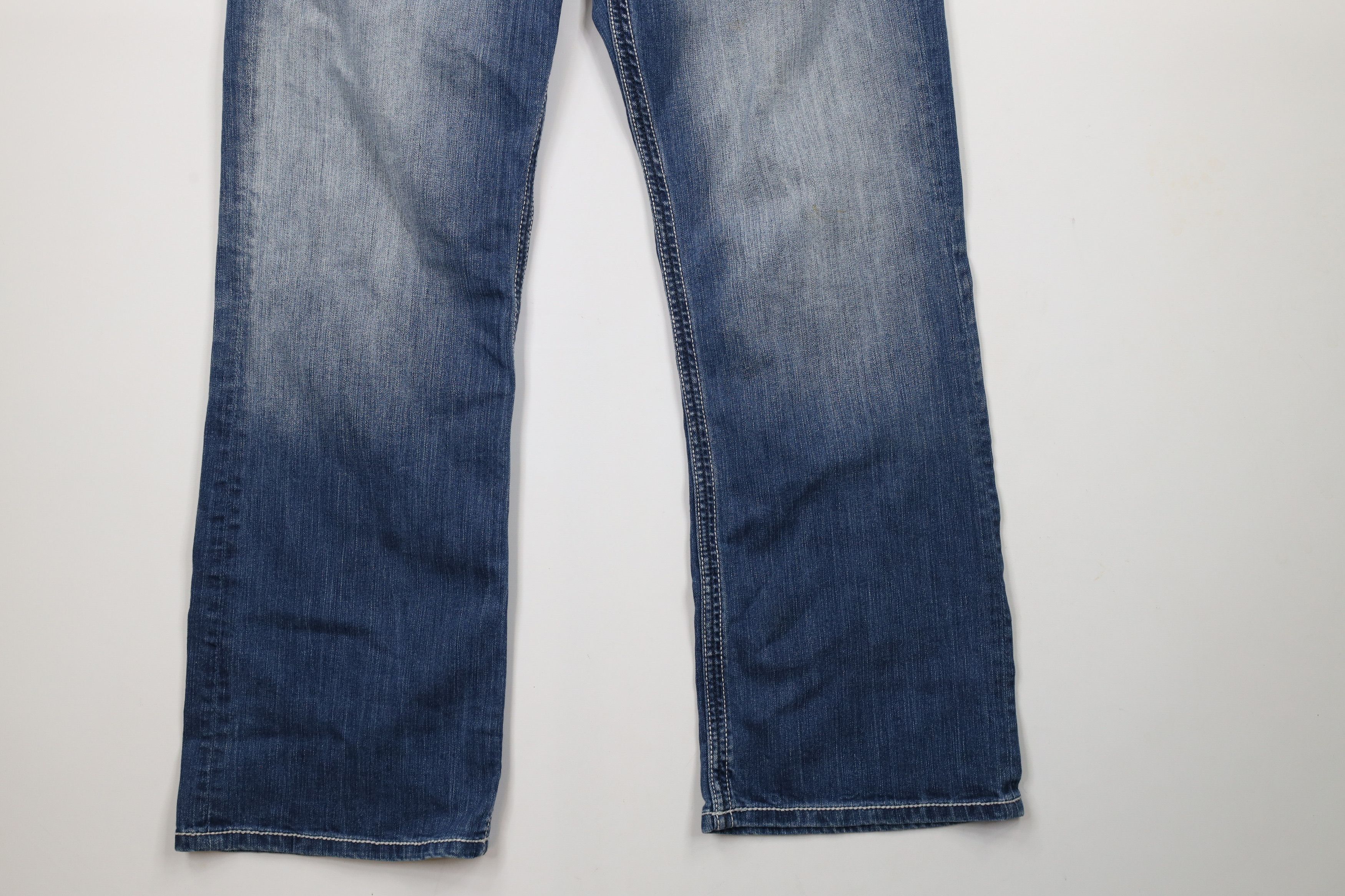 BKE × Vintage Buckle BKE Stitch Stretch Tyler Flared Boot Cut Denim Jeans Size US 34 / EU 50 - 4 Thumbnail