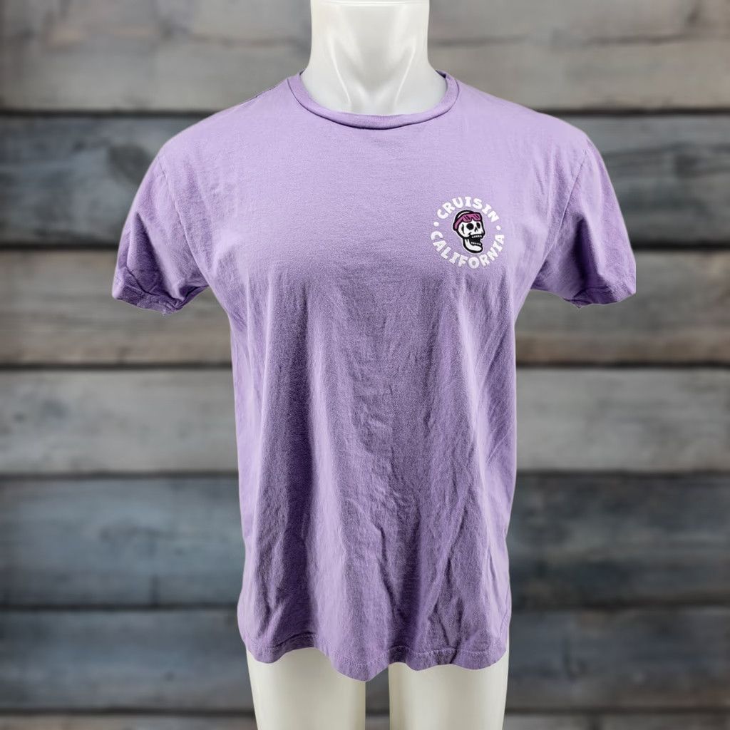 Vintage SCW Crusin California T-Shirt L Purple Women Short Sleeve Crew Neck Tee Los Angelas Size L / US 10 / IT 46 - 1 Thumbnail