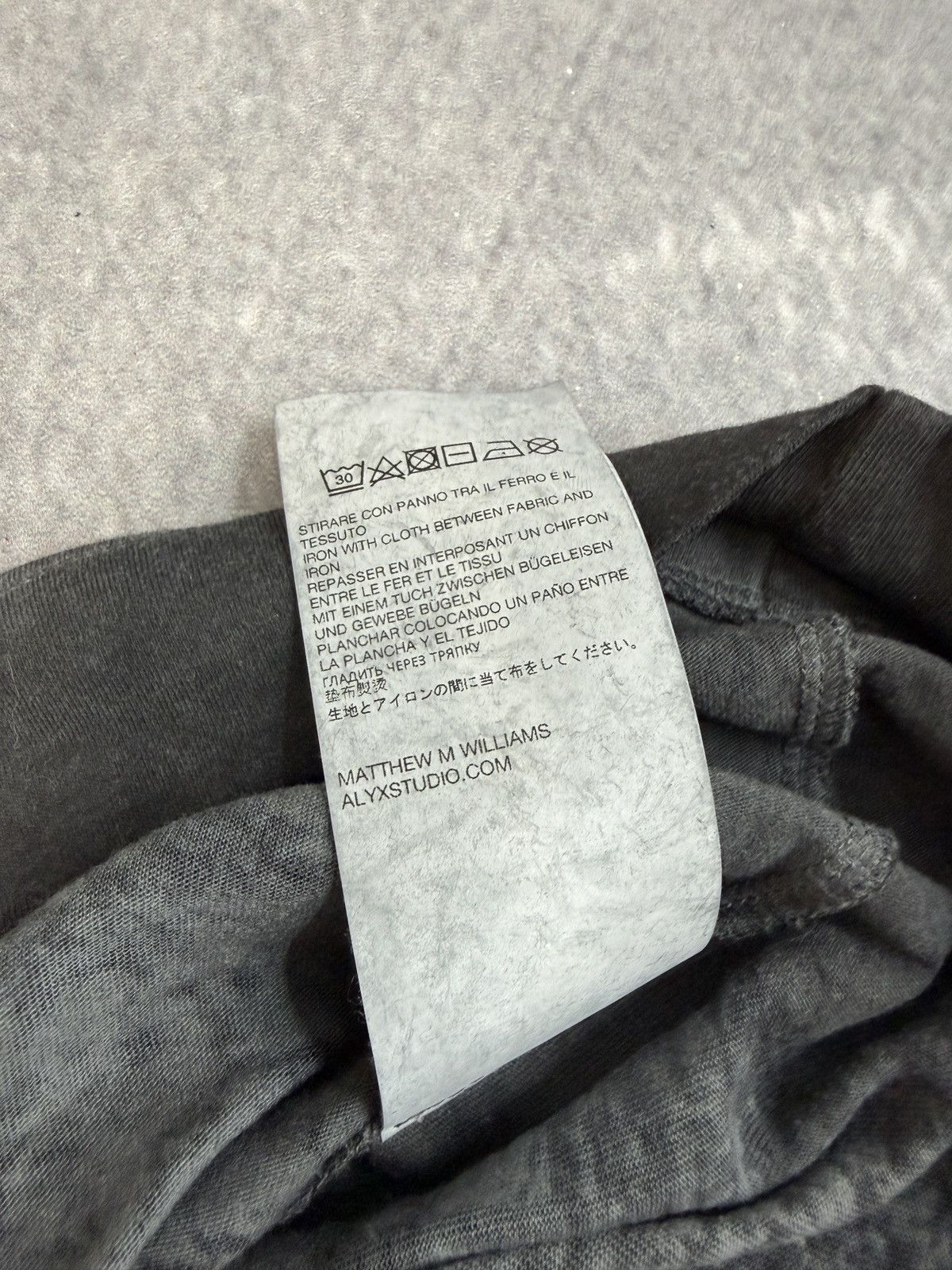1017 ALYX 9SM 1017 ALYX 9SM Translucent Graphic T-shirt Grey Size US XL / EU 56 / 4 - 10 Thumbnail