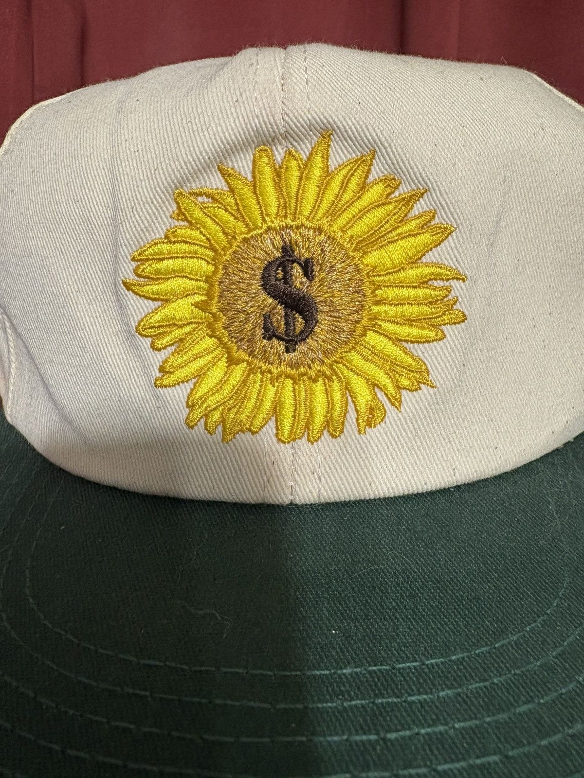 Vintage Vintage Pioneer Hat 90s Sunflower Money Sign Farm Wear Grail Size ONE SIZE - 2 Thumbnail