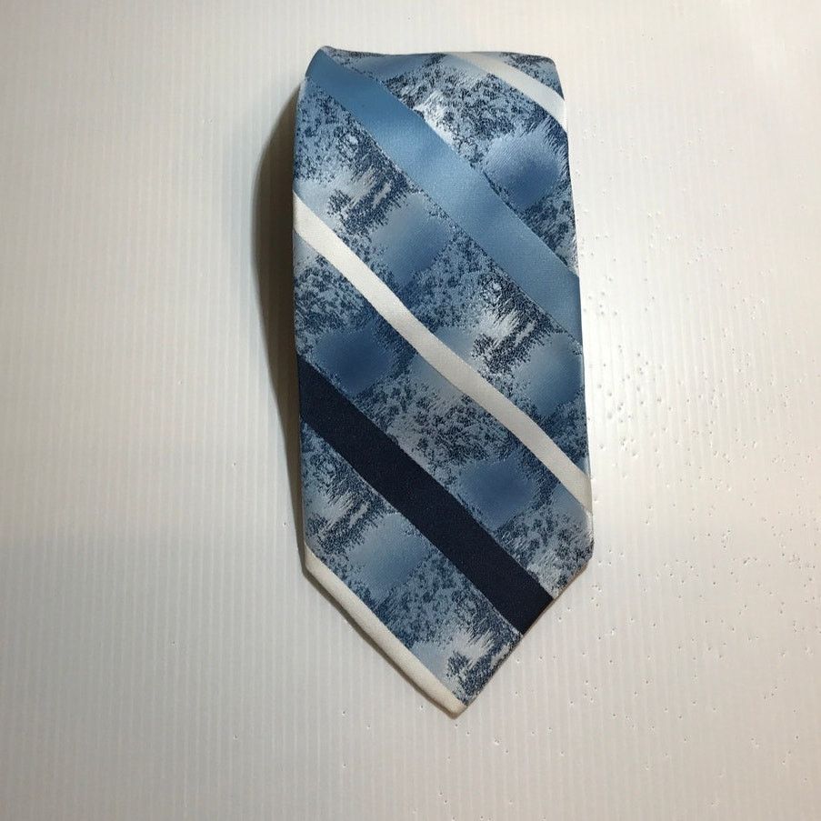 Other Wembley Blue Striped Short Wide Necktie Size ONE SIZE - 1 Thumbnail