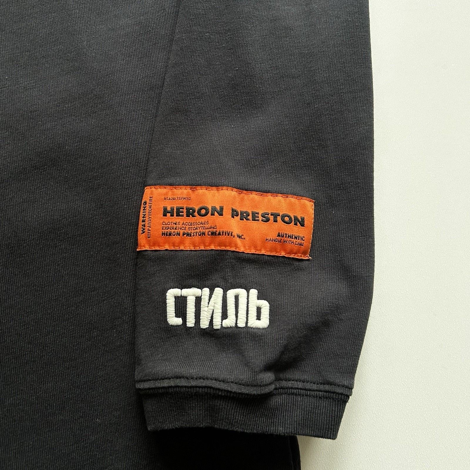 Heron Preston Heron Preston Long Sleeve Mock Neck Shirt Black Medium Rare Size US M / EU 48-50 / 2 - 6 Thumbnail