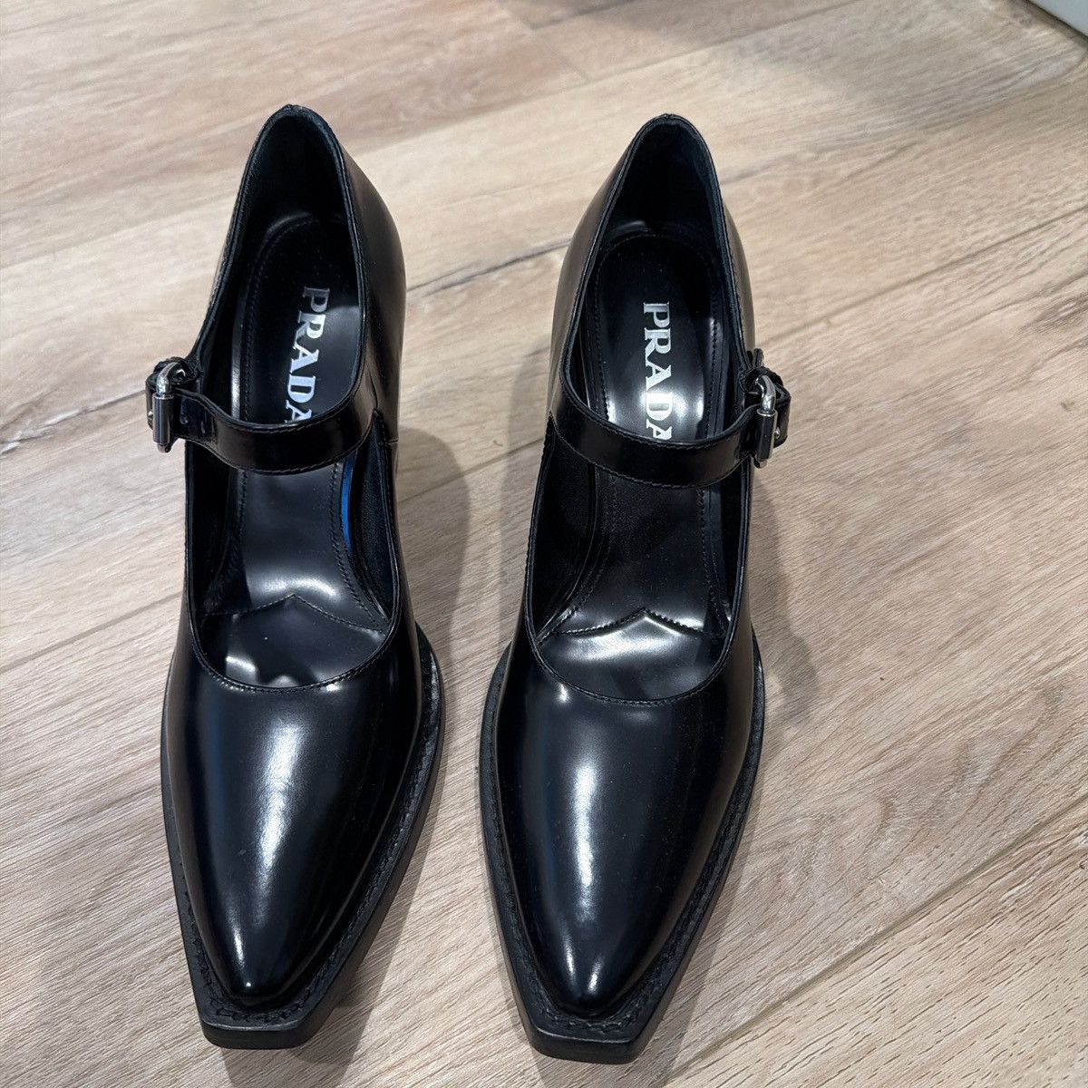 Prada Prada Heeled Maryjanes Size US 7.5 / IT 37.5 - 2 Thumbnail