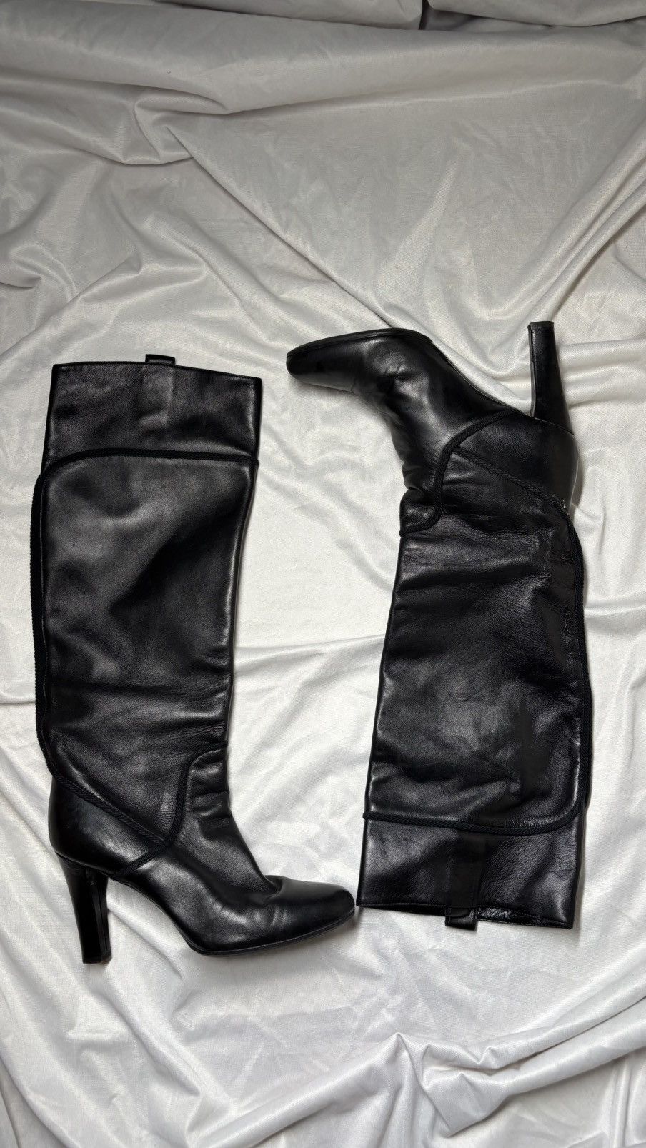 Saint Laurent Paris Saint laurent vintage black heels high 37 paris Size US 6 / IT 36 - 1 Thumbnail