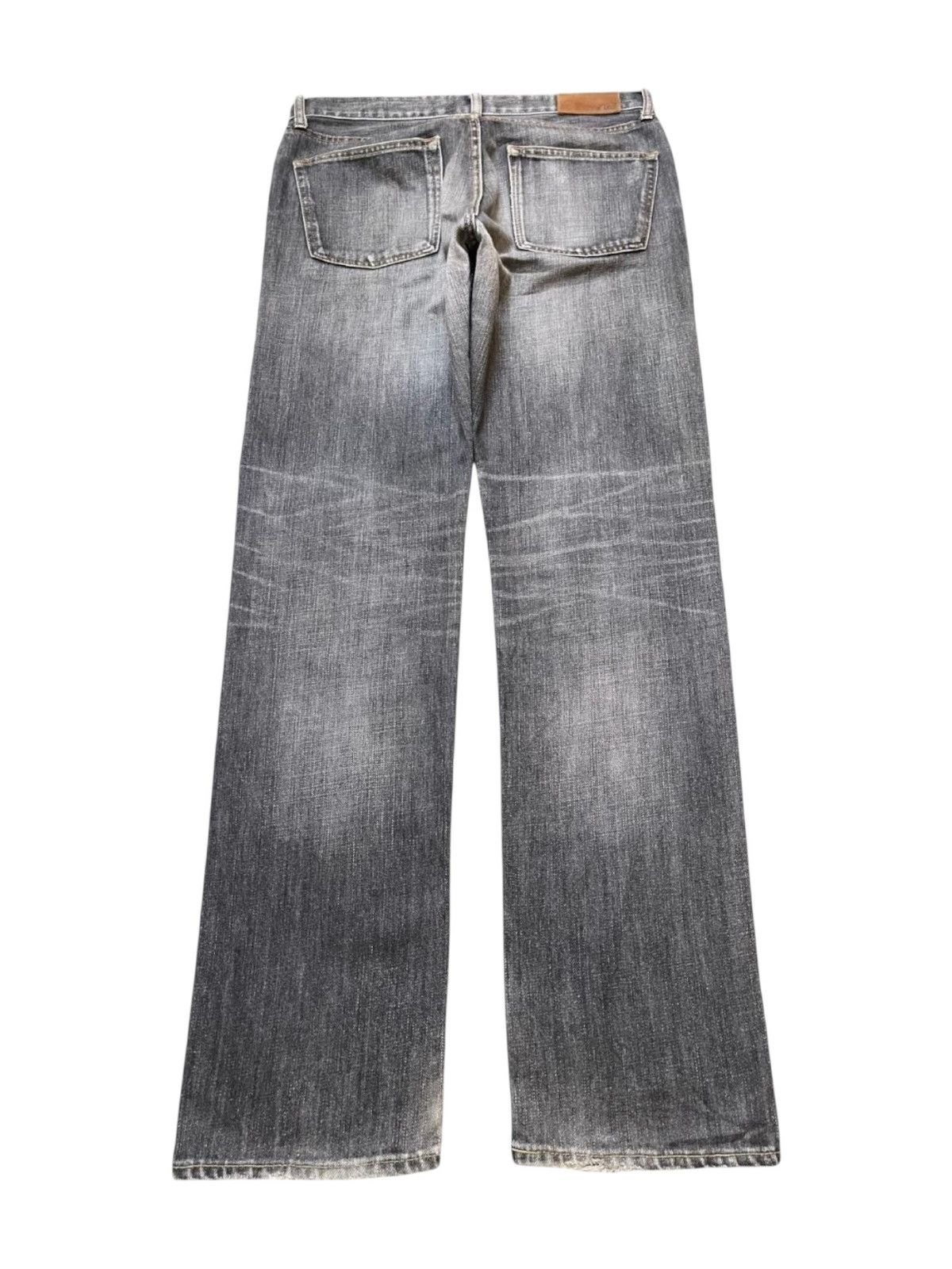 Uniqlo Vintage Y2K Japan Uniqlo Grey Faded Wash Style Straight Leg Size US 33 - 2 Thumbnail