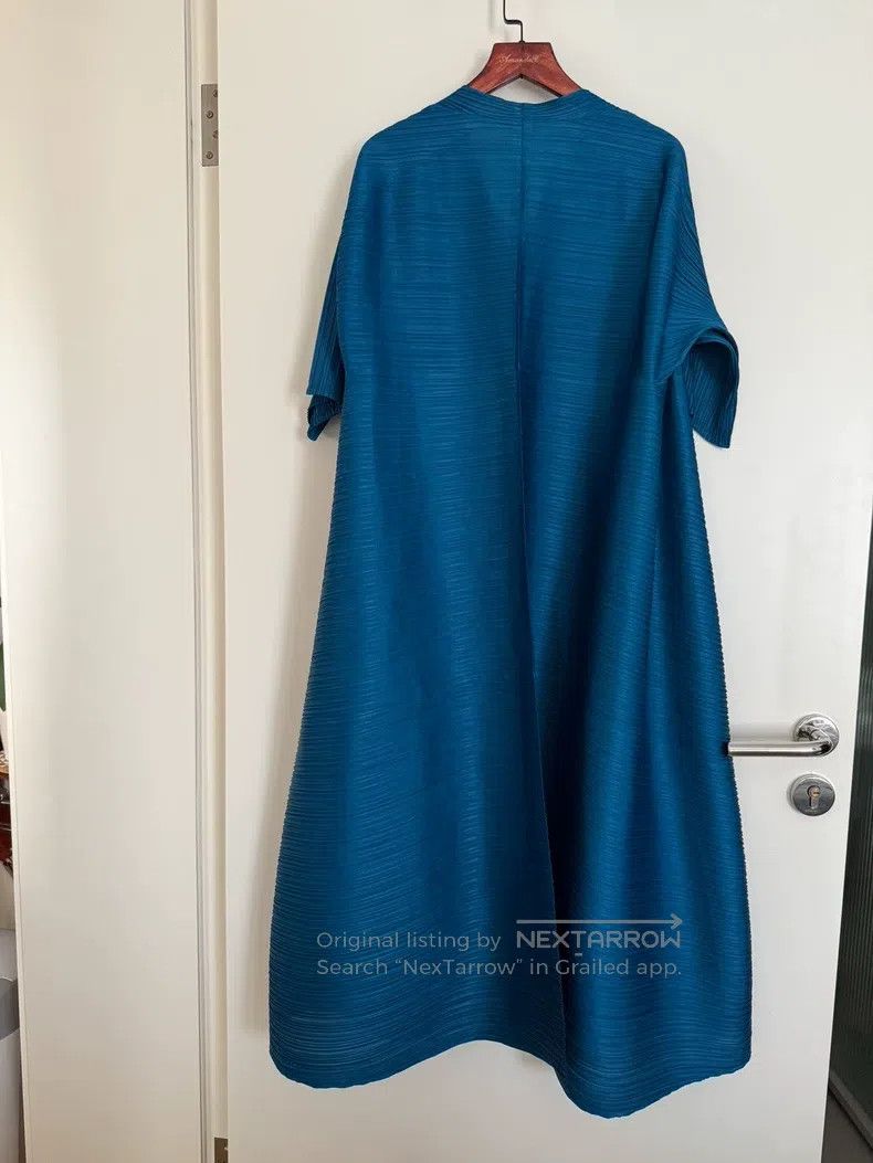 Issey Miyake Issey Miyake Blue Dress Size L / US 10 / IT 46 - 2 Thumbnail