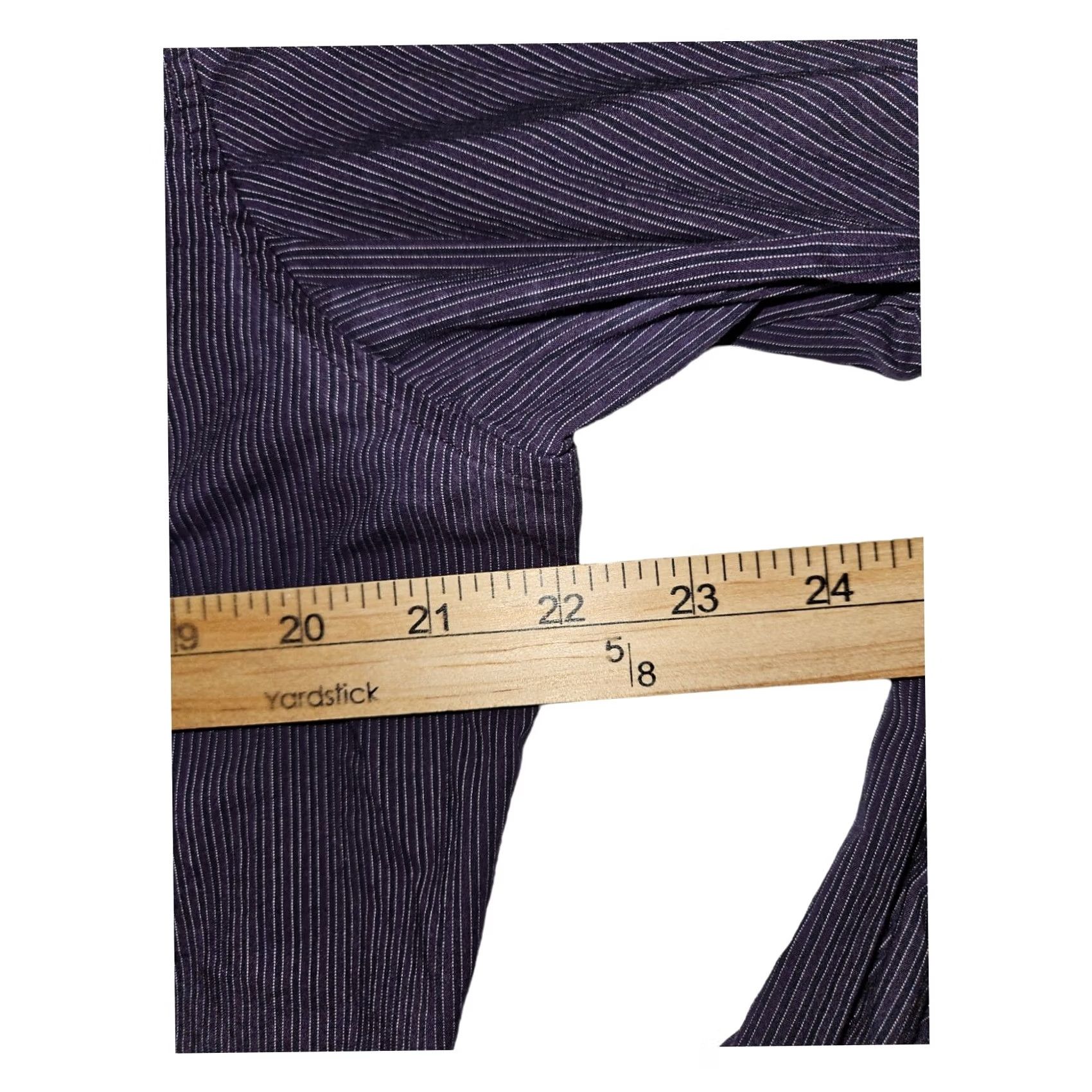 Banana Republic VINTAGE Banana Republic Pearl Snap Shirt Men L Purple Striped Preppy Western Cowboy Button-Up Size US L / EU 52-54 / 3 - 3 Thumbnail