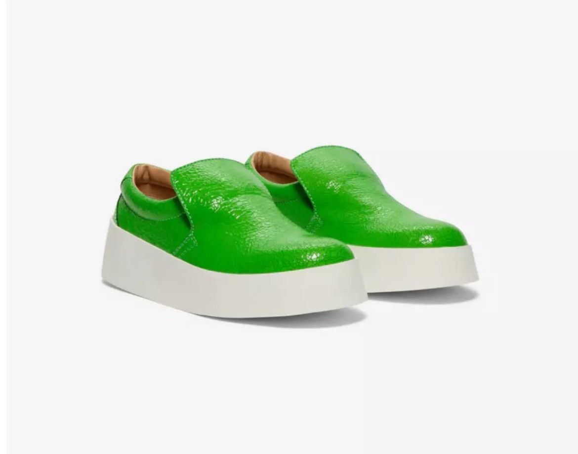 JW Anderson JW Anderson Cracked Leather Slip On Shoes Size US 8 / IT 38 - 1 Thumbnail