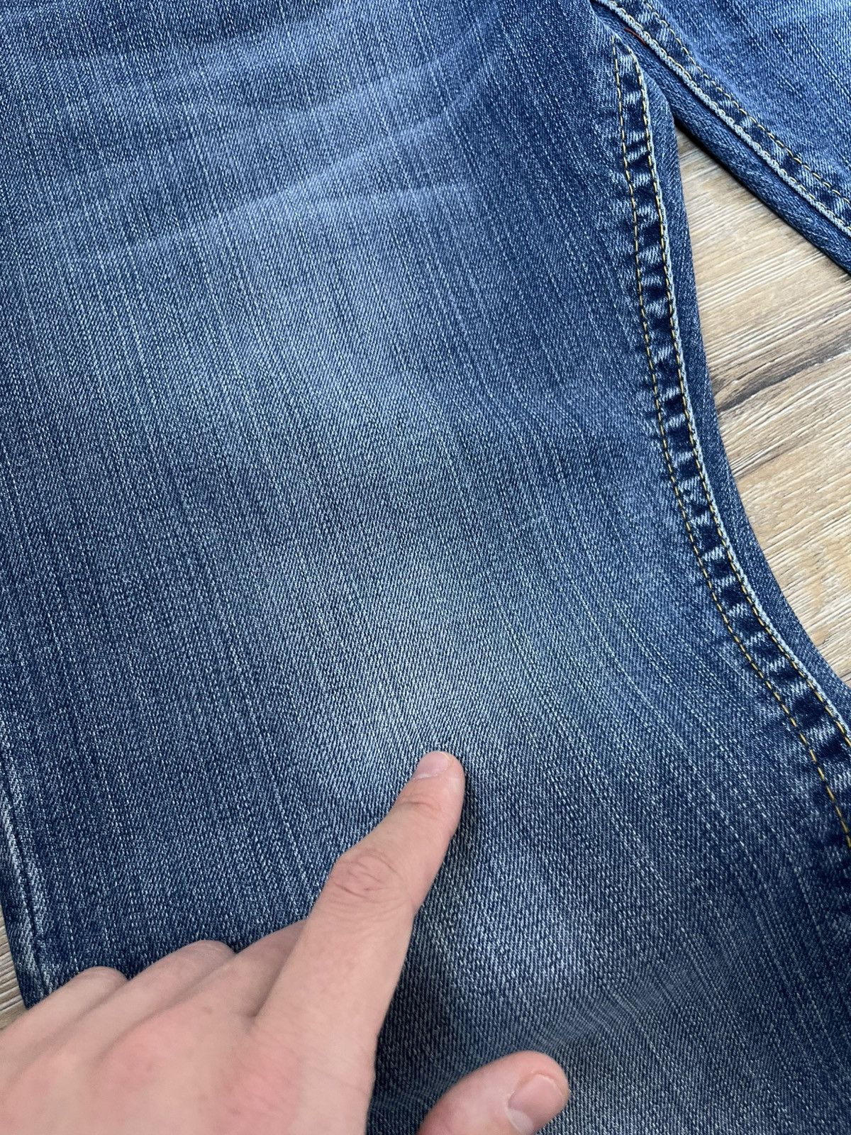 Hysteric Glamour CRAZY VINTAGE FADE STYLE JEANS IF SIX WAS NINE STYLE LGB Y2K Size US 32 / EU 48 - 11 Thumbnail