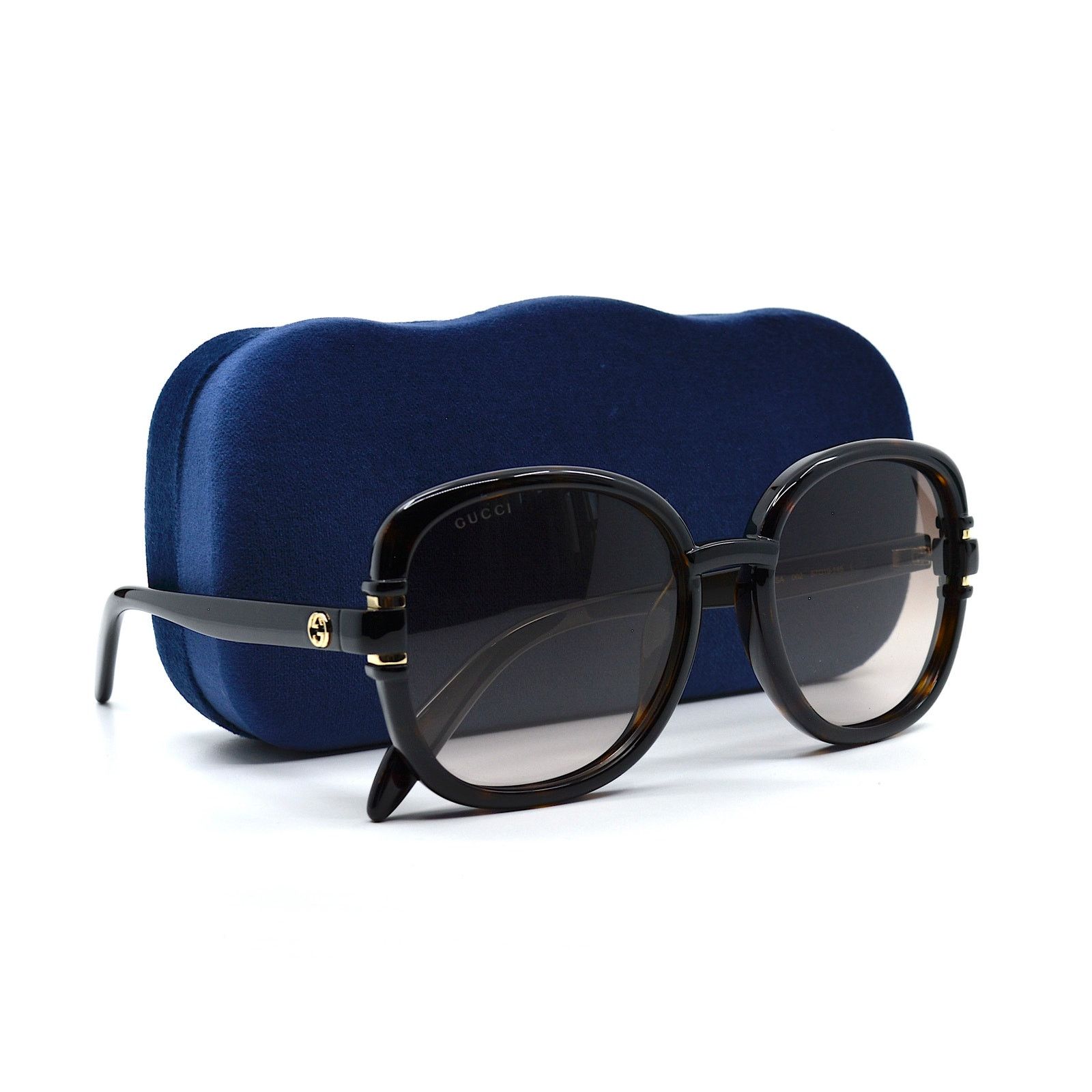 Gucci Gucci GG1068SA 002 Havana Brown Authentic Round Sunglasses Size ONE SIZE - 12 Thumbnail