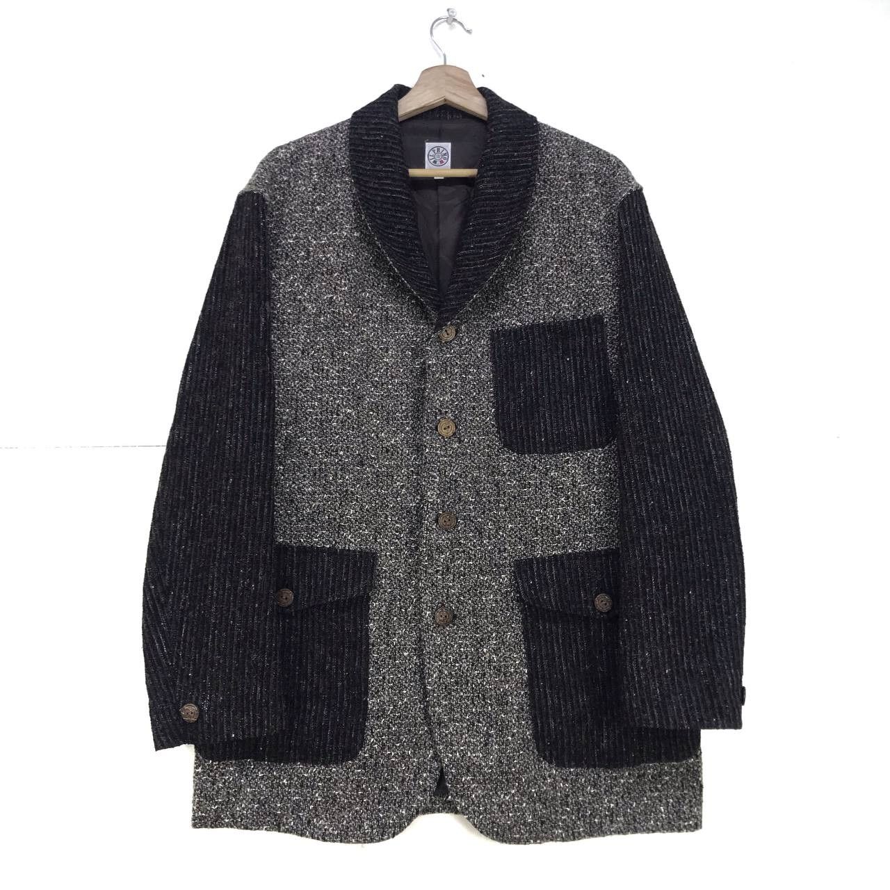 Designer × Harris Tweed Italianamente Ilprimo Patchwork Tweed Coat Blazer Jacker Size US S / EU 44-46 / 1 - 4 Thumbnail