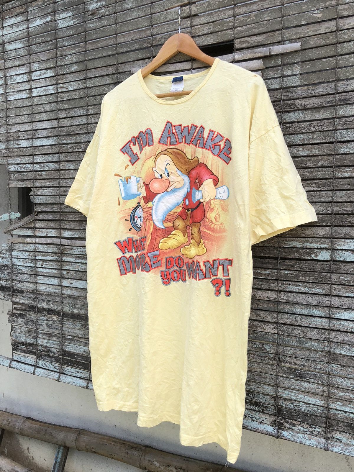 Vintage Vintage 90s Disney Snow White Grumpy Baggy Tshirt Size US XL / EU 56 / 4 - 3 Thumbnail