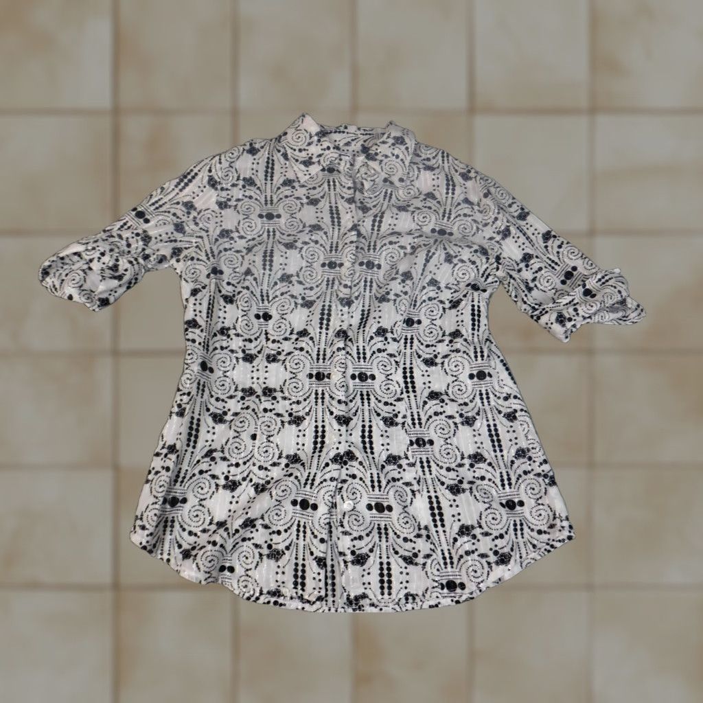 Ann Taylor Ann Taylor Loft Blouse Women 2 White Button Up Collared Long Sleeve Size XS / US 0-2 / IT 36-38 - 1 Thumbnail