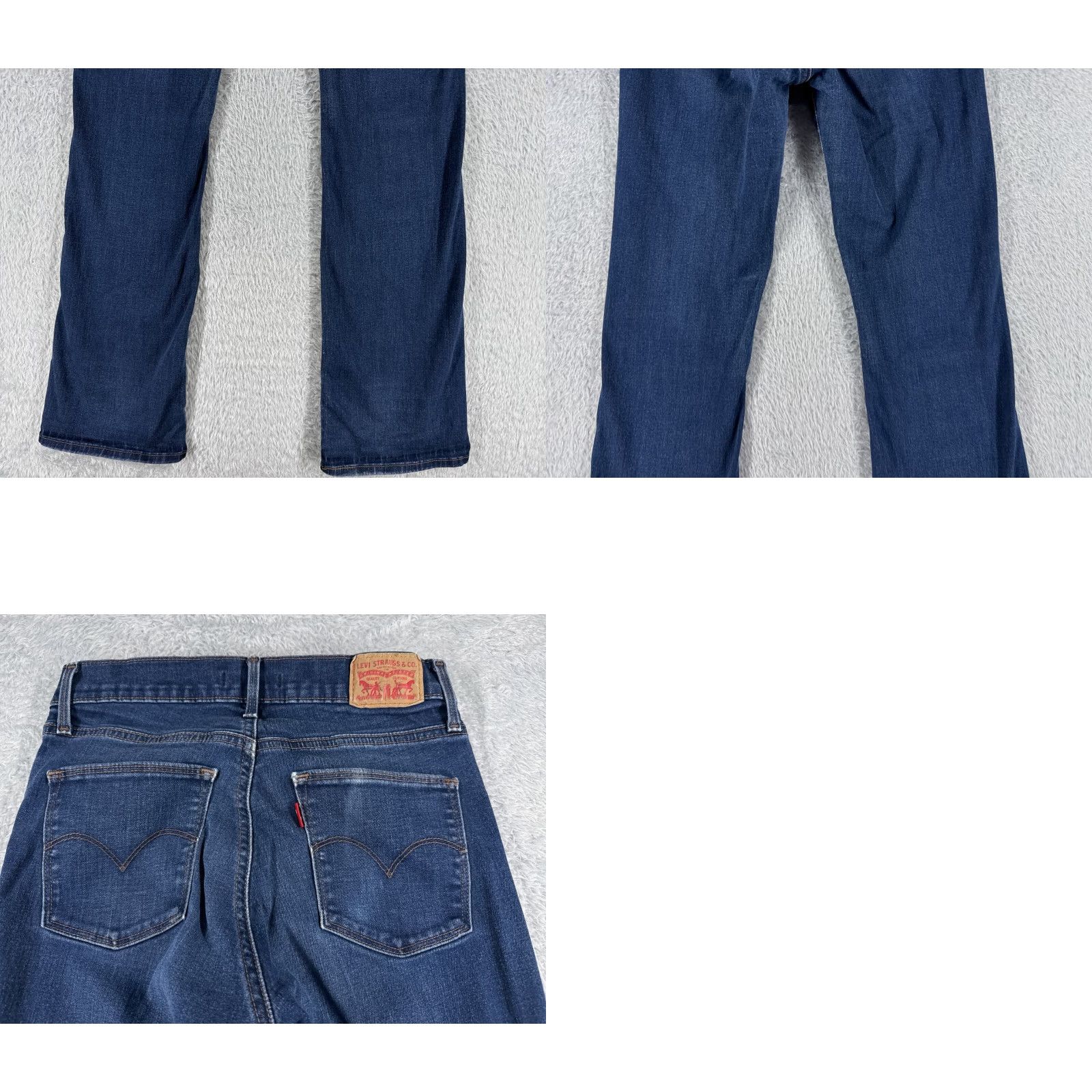 Levi's Levi's Jeans Adult 29 Blue Denim Slimming Flared Mid Rise Cotton 25x31 5-Pocket Size 29" - 9 Thumbnail