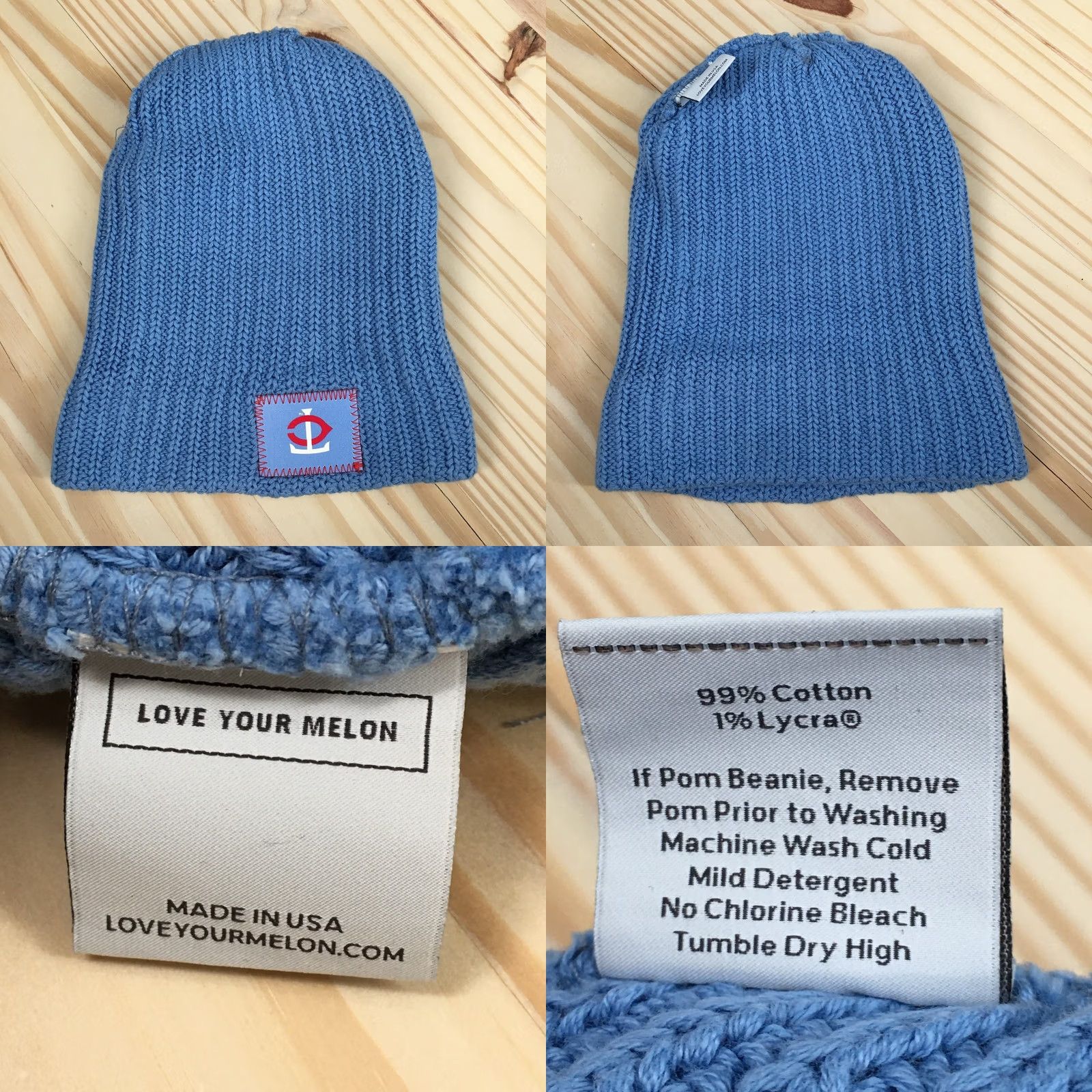 Twins Minnesota Twins Love Your Melon Beanie Hat Blue TC Logo SGA Knit Cuffed Cap Size ONE SIZE - 8 Thumbnail