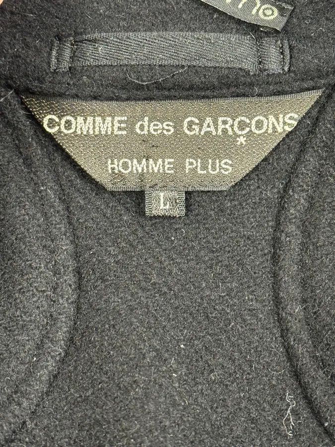 Comme des Garcons AW2003 Comme des Garçons Homme Plus Black Wool Officer Coat Size US L / EU 52-54 / 3 - 9 Thumbnail