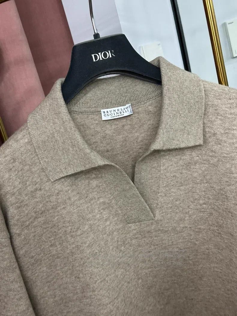 Brunello Cucinelli Brunello Cucinelli Cashmere Knit Sweater Long Sleeve Top Size S / US 4 / IT 40 - 2 Thumbnail