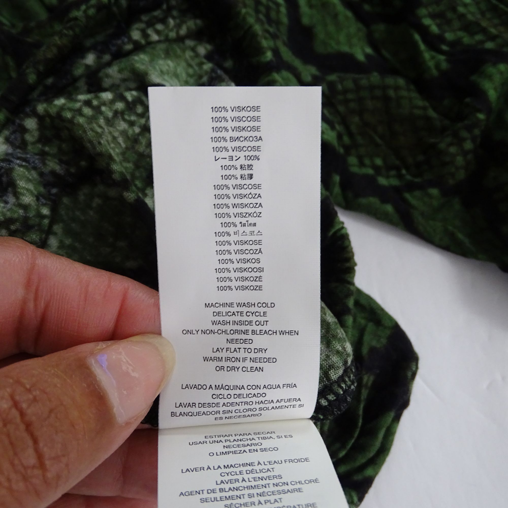 Michael Kors Michael Michael Kors Green Snake Print Knit Top Women Size P Size XXS / US 00 / IT 34 - 8 Thumbnail
