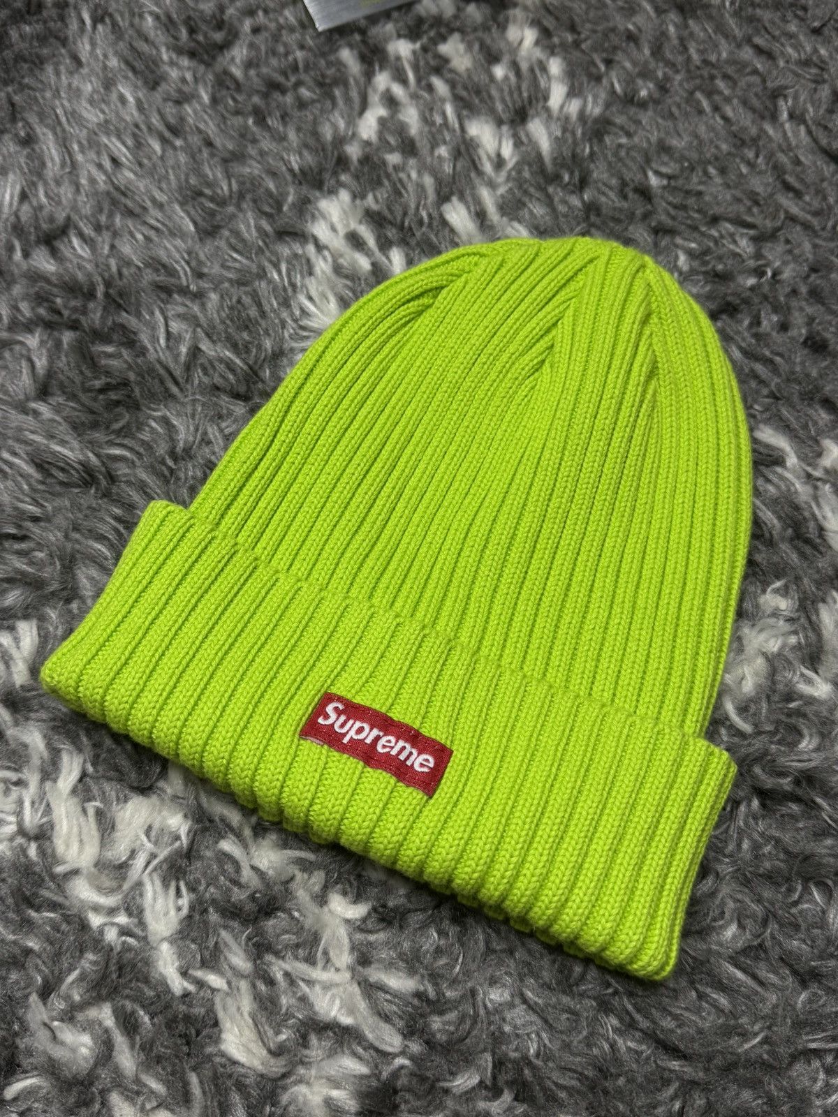 Supreme Supreme Overdyed Beanie Splatter Green | Grailed