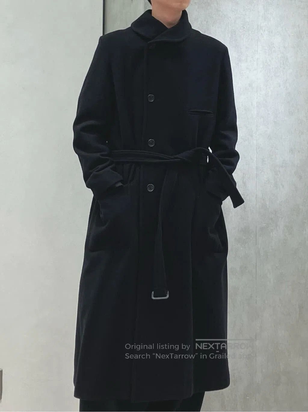 Yohji Yamamoto Yohji Yamamoto Black Wool Coat. Size S / US 4 / IT 40 - 4 Thumbnail