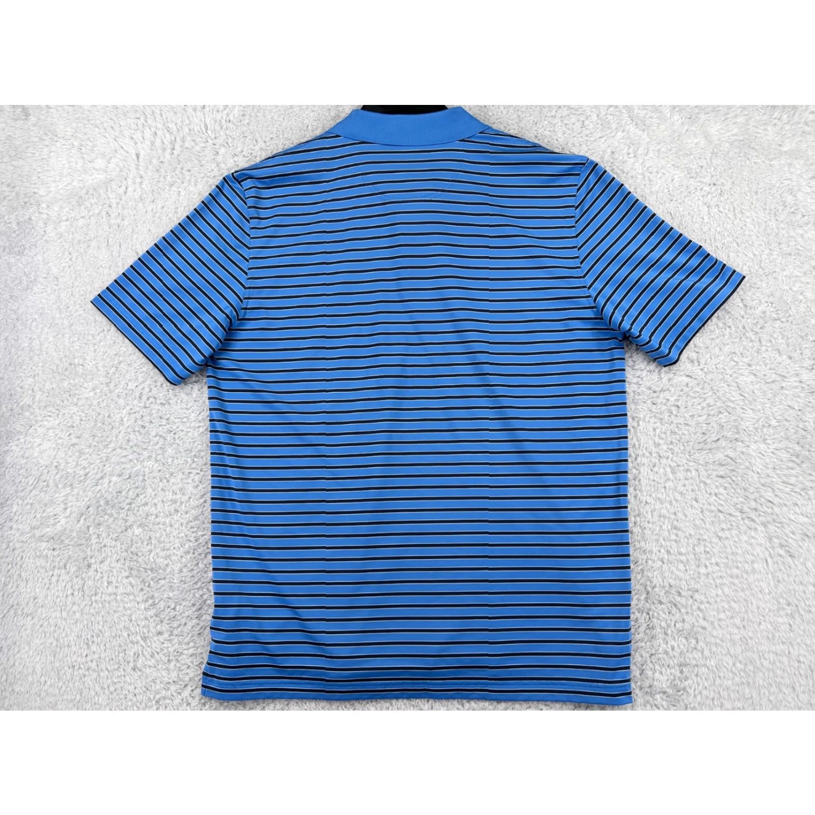 Vintage Greg Norman Polo Shirt Mens XL Blue Striped Golf Polyester Polo Shirt Golf Size US XL / EU 56 / 4 - 2 Thumbnail