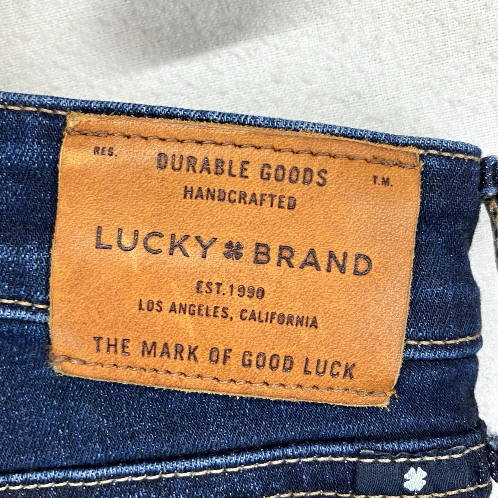 Lucky Brand LUCKY BRAND Orta Premium Ankle Jeans Women’s Size 00/24 Skinny Denim 28.5" Inseam Blue Dark Stretch 5-Pocket 90s Bohemian USA Womens Size 24" / US 00 / IT 34 - 3 Thumbnail