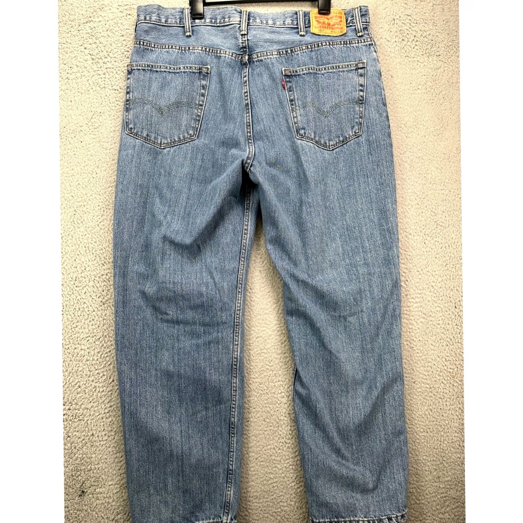 Levi's Levi's 550 Jeans 42X32 Blue Relaxed Straight Denim Pant 5 Pocket Red Tab Mens Jeans Size US 42 / EU 58 - 2 Thumbnail