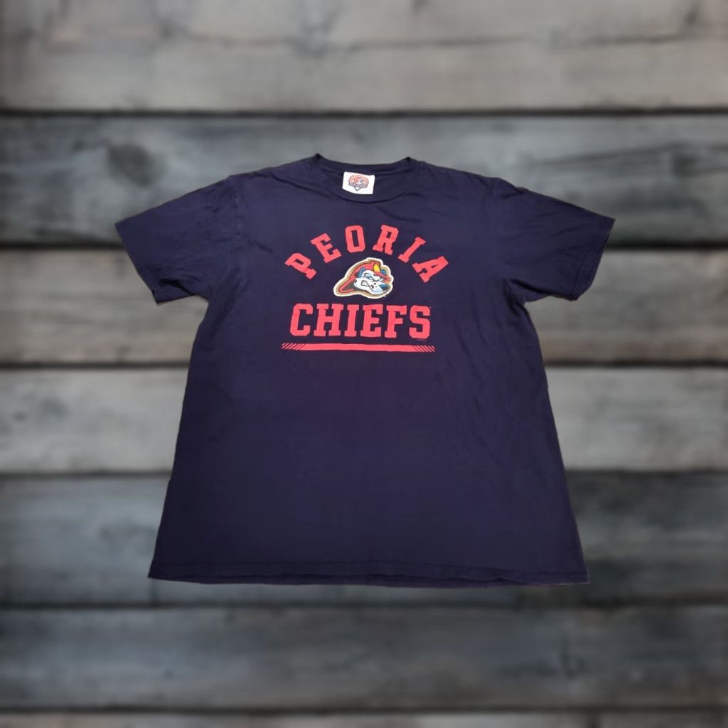 Vintage VINTAGE Genuine Merchandise MiLB Peoria Chiefs Baseball T-Shirt Men L Blue Sports Short Sleeve Round Neck Size US L / EU 52-54 / 3 - 1 Thumbnail