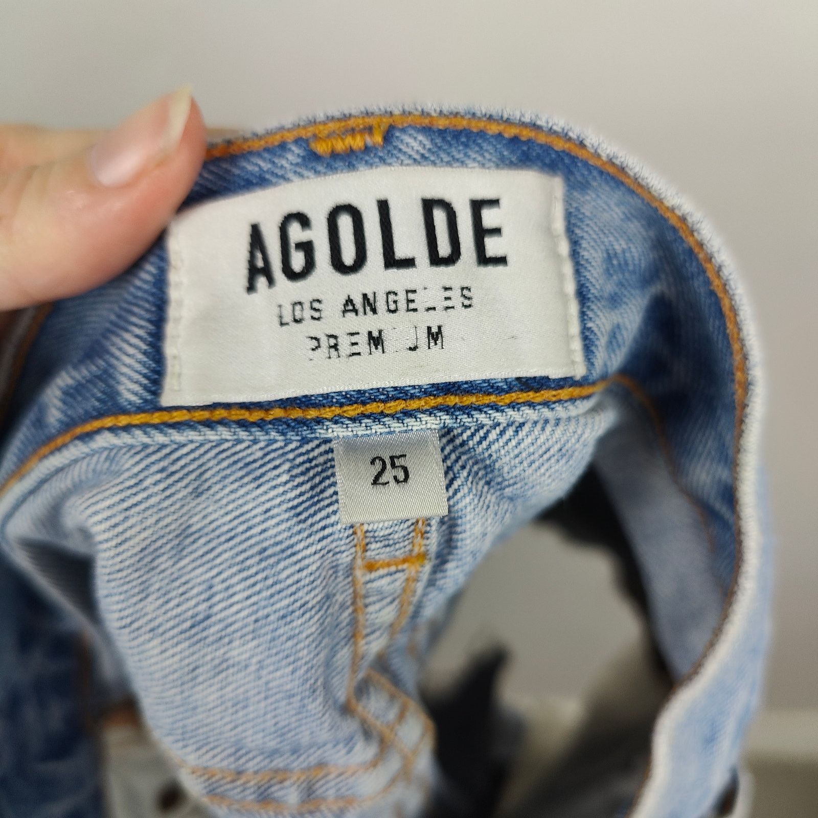 Agolde Agolde Jean Shorts Womens 25 Light Wash Raw Hem Distressed Size 25" / US 0 / IT 36 - 6 Thumbnail