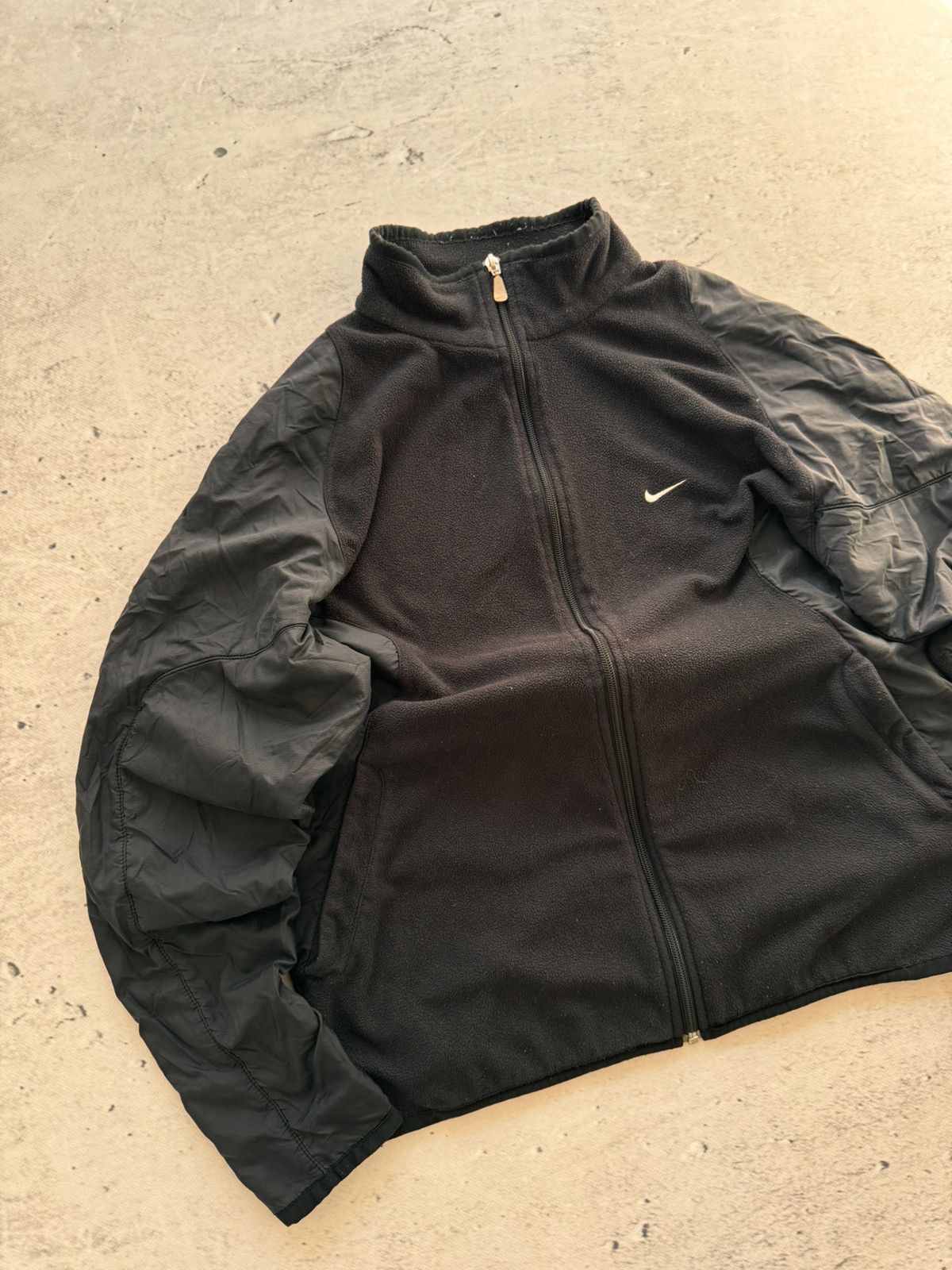 Nike × Vintage NIKE TEDDY FLEECE VINTAGE CENTER LOGO OVERSIZE BOXY HOODIE Size US M / EU 48-50 / 2 - 2 Thumbnail