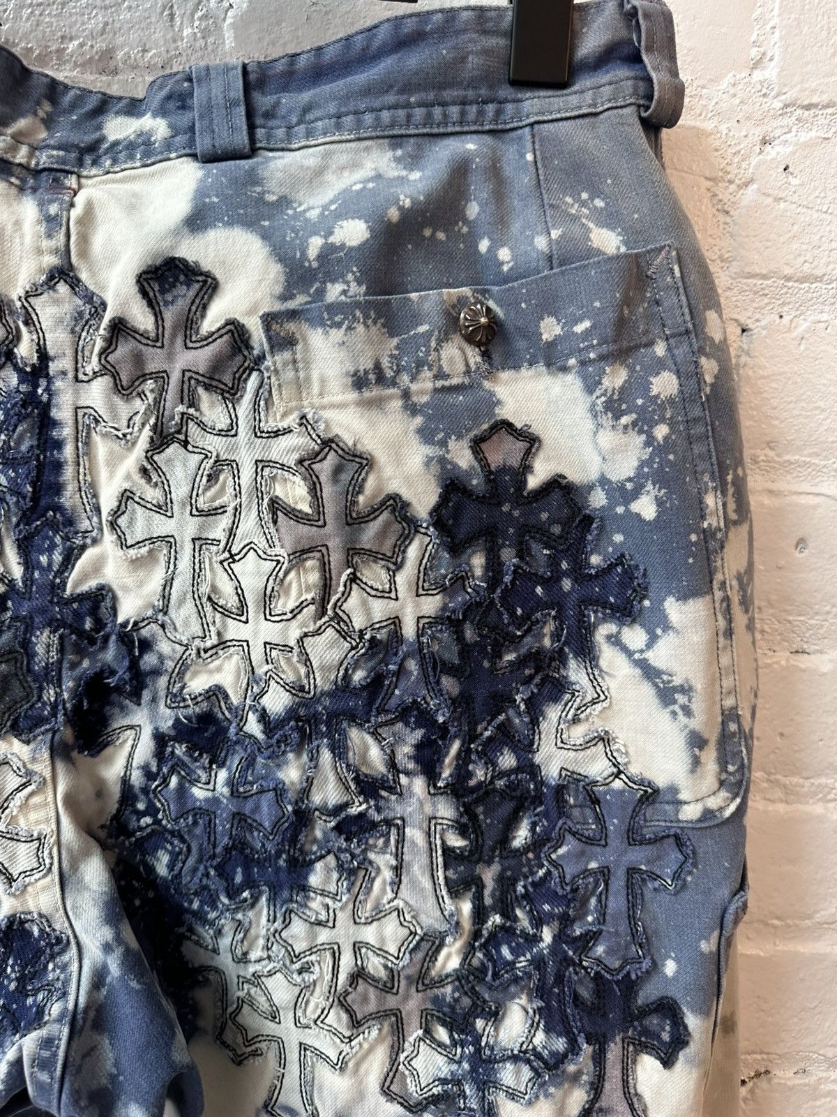 Chrome Hearts Chrome Hearts 100 cross patch jeans size 30 Size US 30 / EU 46 - 4 Thumbnail