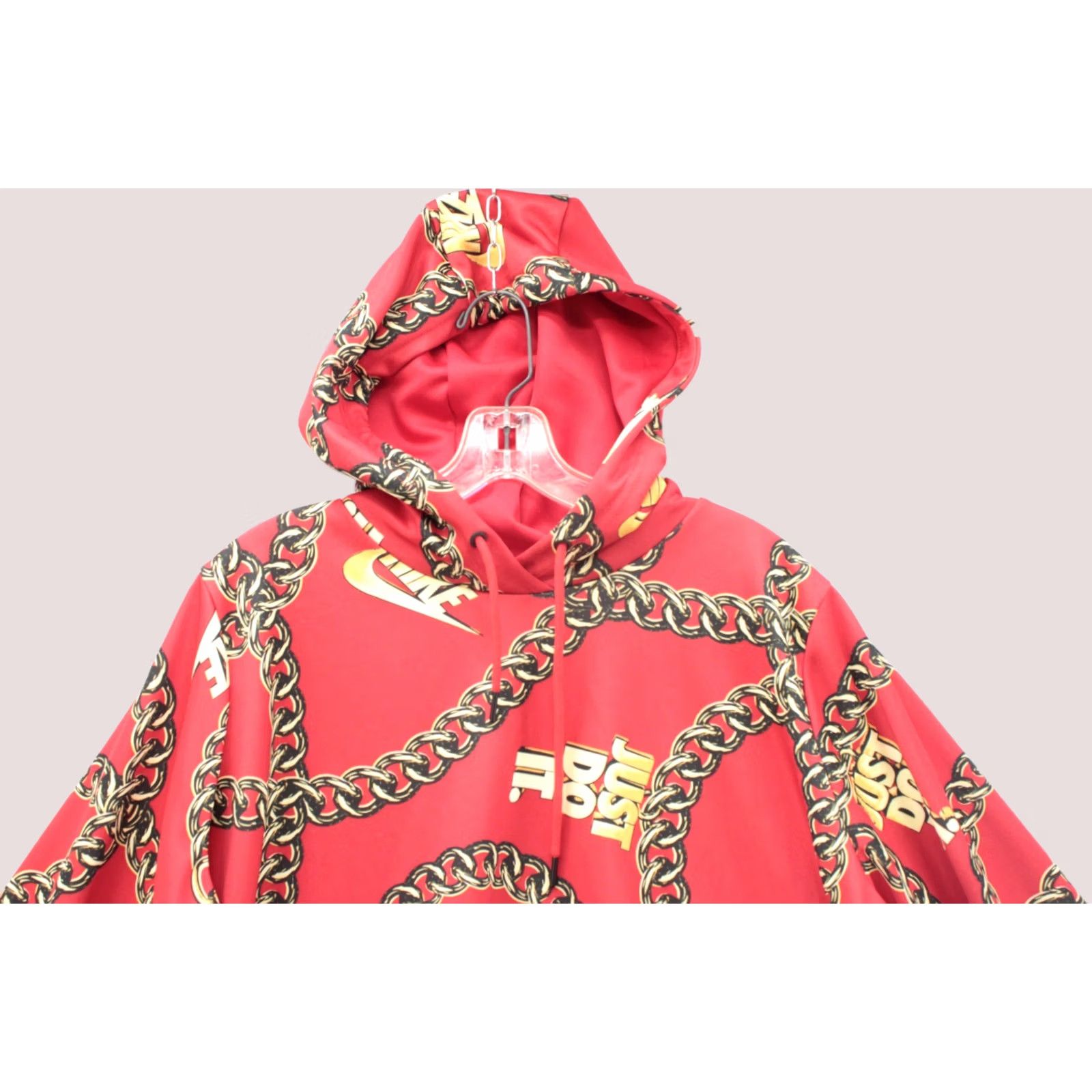 Nike Nike Sweatshirt Hoodie Womens XL Red Sportswear Icon Clash Chain Logo Cropped Size XL / US 12-14 / IT 48-50 - 1 Thumbnail