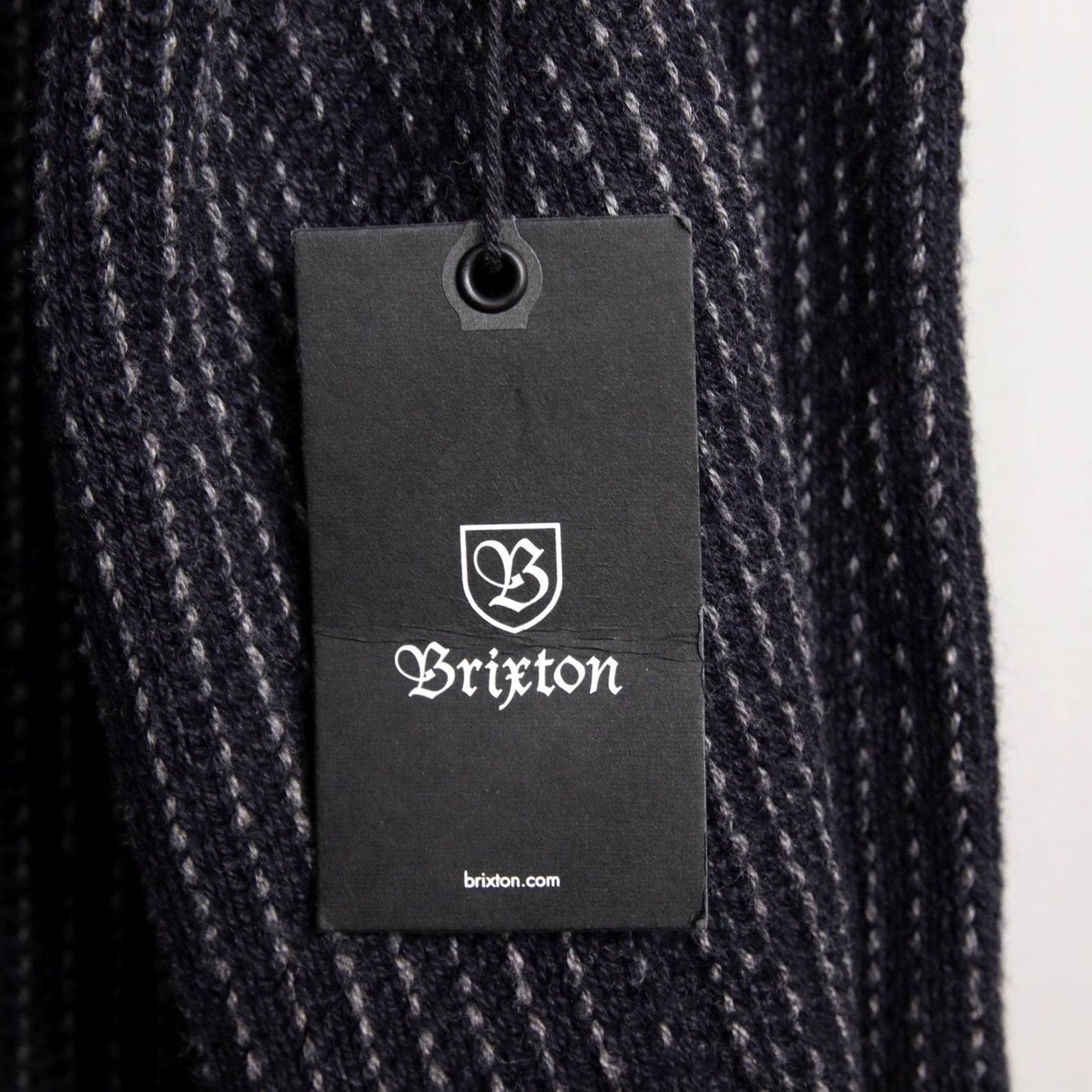 Brixton Brixton Powell Cardigan Sweater Mens XXL Navy Blue Knit Button Front Pockets Striped Casual Vintage-Style Knitwear Size US XXL / EU 58 / 5 - 6 Thumbnail