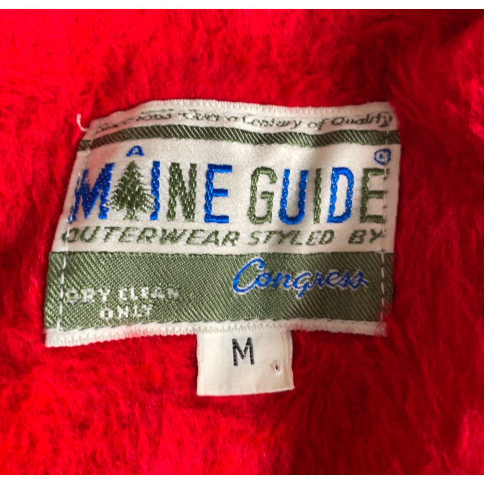 Vintage VINTAGE Congress Sportswear Maine Guide Wool Jacket Mens Medium Red Green Plaid Deep Pile Lining Size US M / EU 48-50 / 2 - 4 Thumbnail