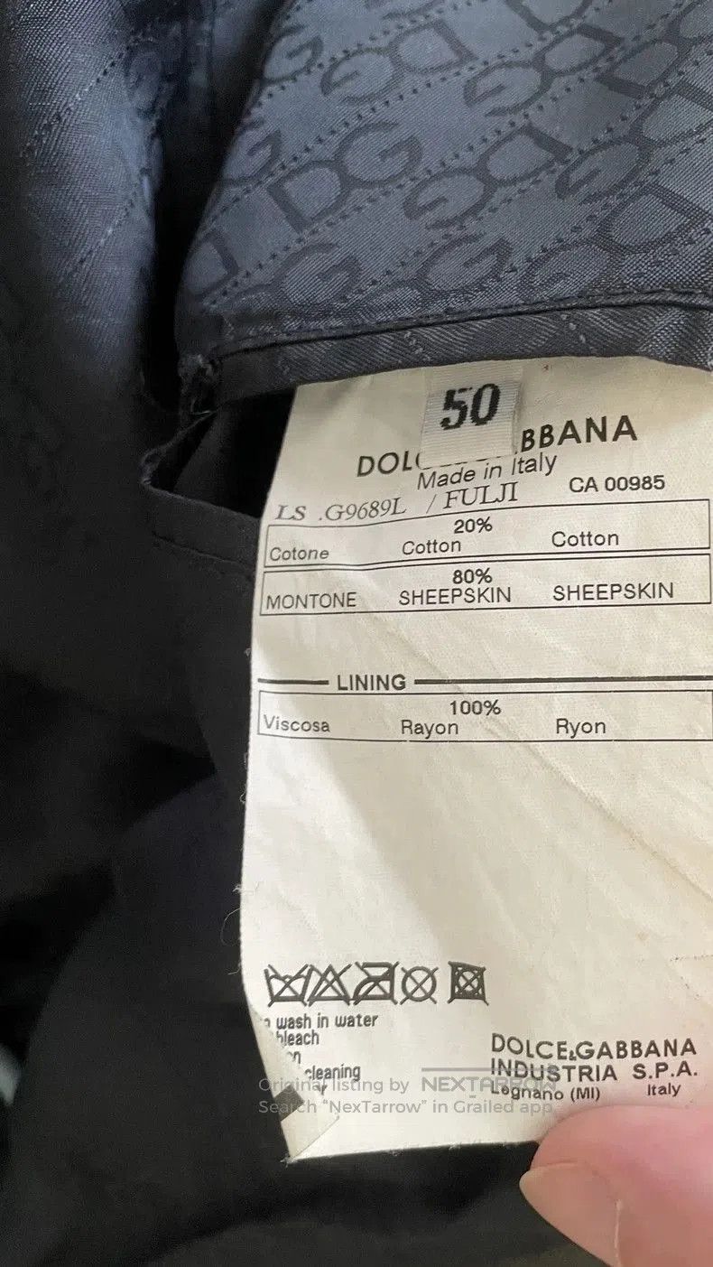 Dolce & Gabbana Dolce&Gabbana Leather Jacket. Size US L / EU 52-54 / 3 - 8 Thumbnail
