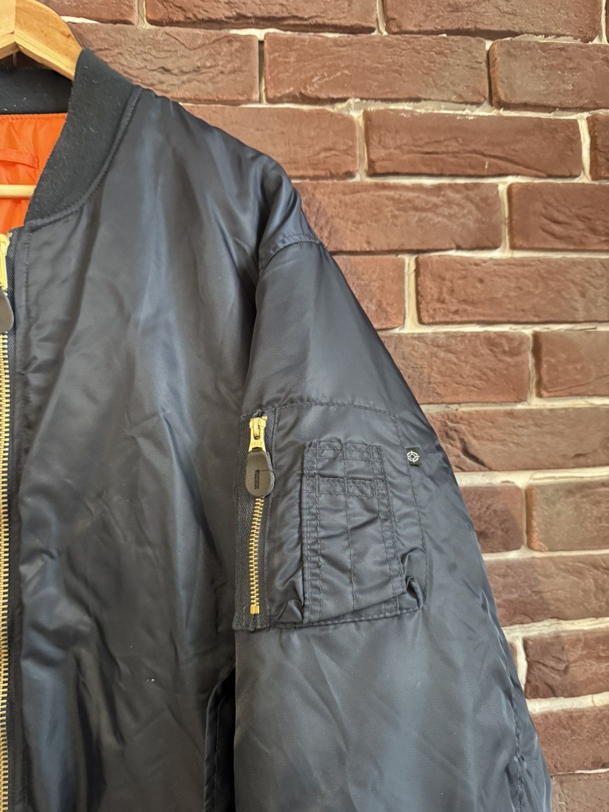 Vintage Ma1 Flyer Navy Vintage Bomber Alpha XXL Jacket Oversize Size US XXL / EU 58 / 5 - 6 Thumbnail