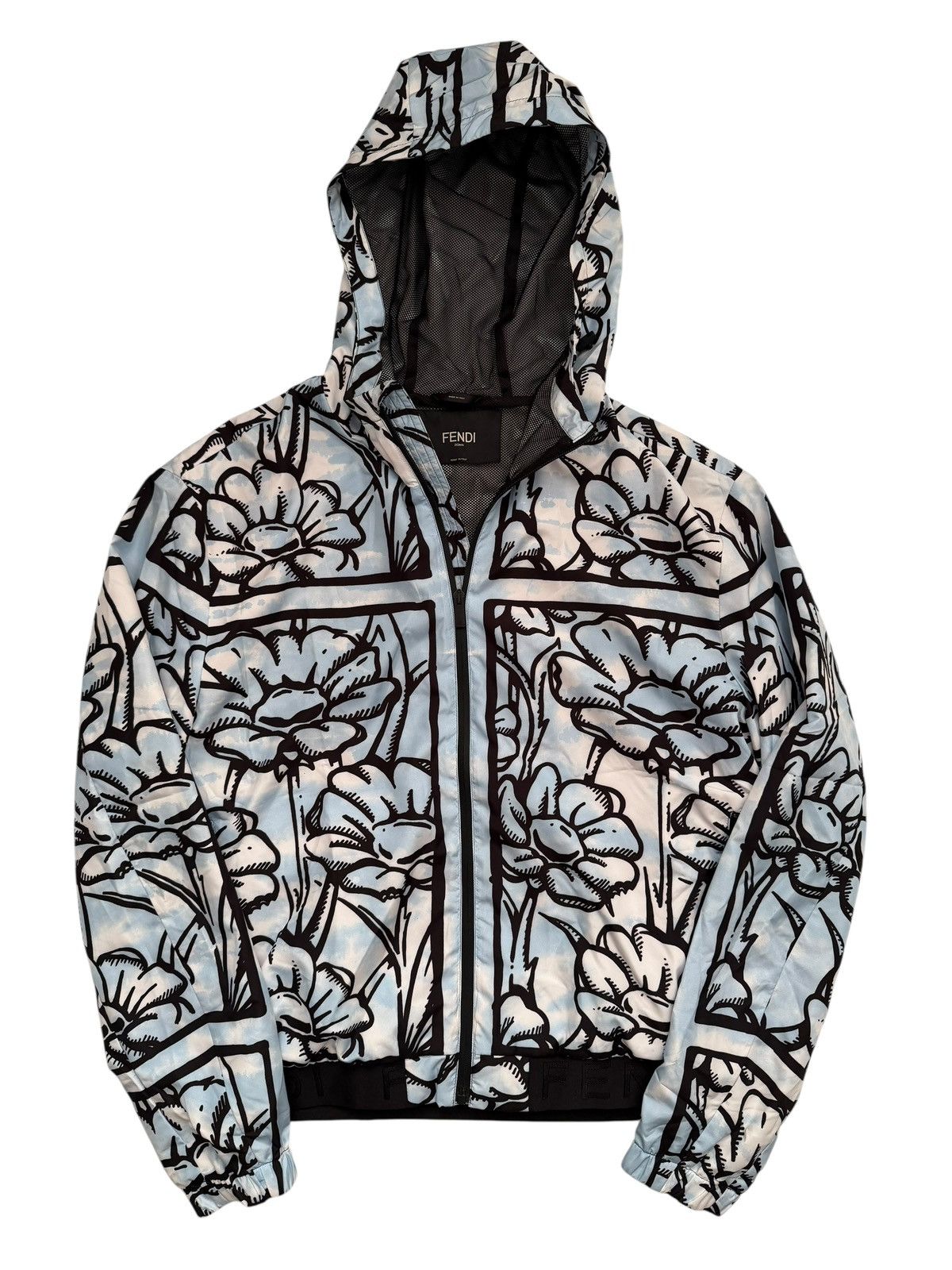 Fendi x Joshua Vides Sketch Flowers Windbreaker Size US M / EU 48-50 / 2 - 1 Thumbnail