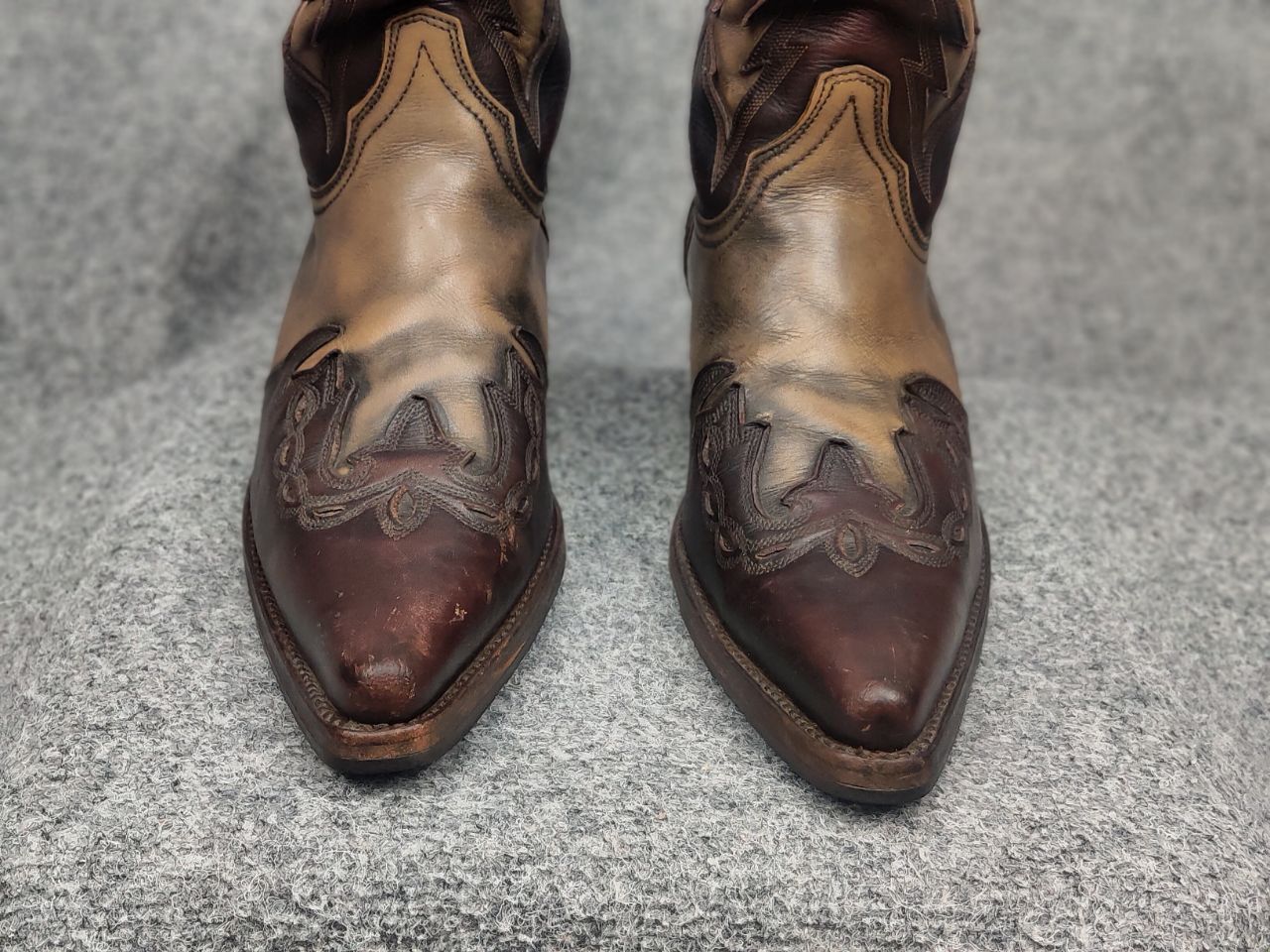 Sancho Boots Vintage Sancho Boots Leather embroidered Western Cowboy Size US 7.5 / EU 40-41 - 4 Thumbnail
