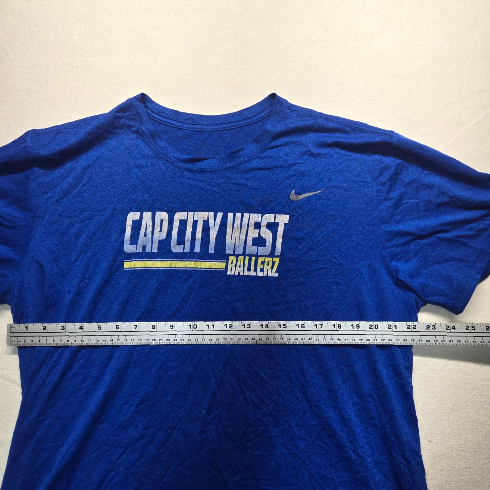 Nike Nike Cap City West Ballerz Tee T-Shirt Short Sleeve Adult Men's 2XL XXL Blue Size US XXL / EU 58 / 5 - 4 Thumbnail