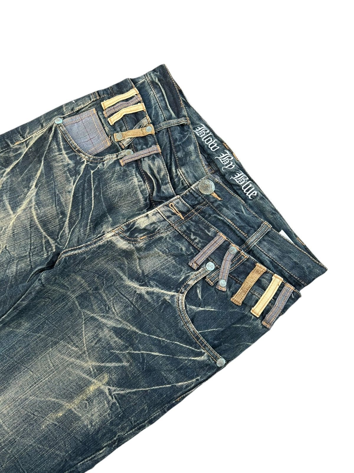 Japanese Brand × Kapital × Vintage Double Waist Skull Japanese Punk Style Denim Jeans Size US 33 - 11 Thumbnail