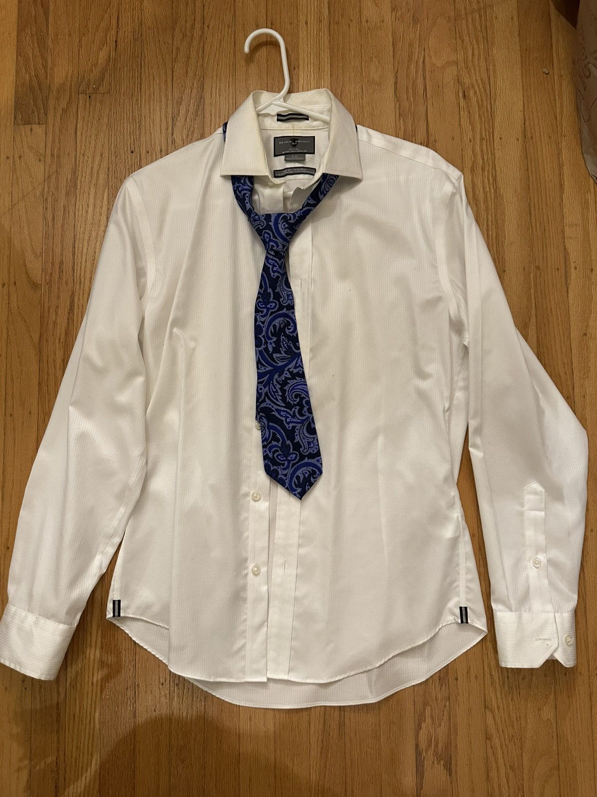 Black Brown 1826 Black Brown 1826 Dress Shirt Size 48R - 2 Thumbnail