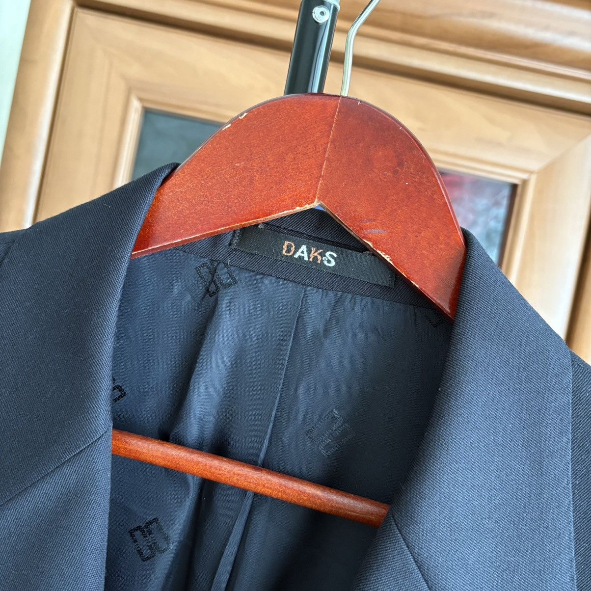 DAKS DAKS London Blazer Dark Blue Vintage Size 40L - 2 Thumbnail
