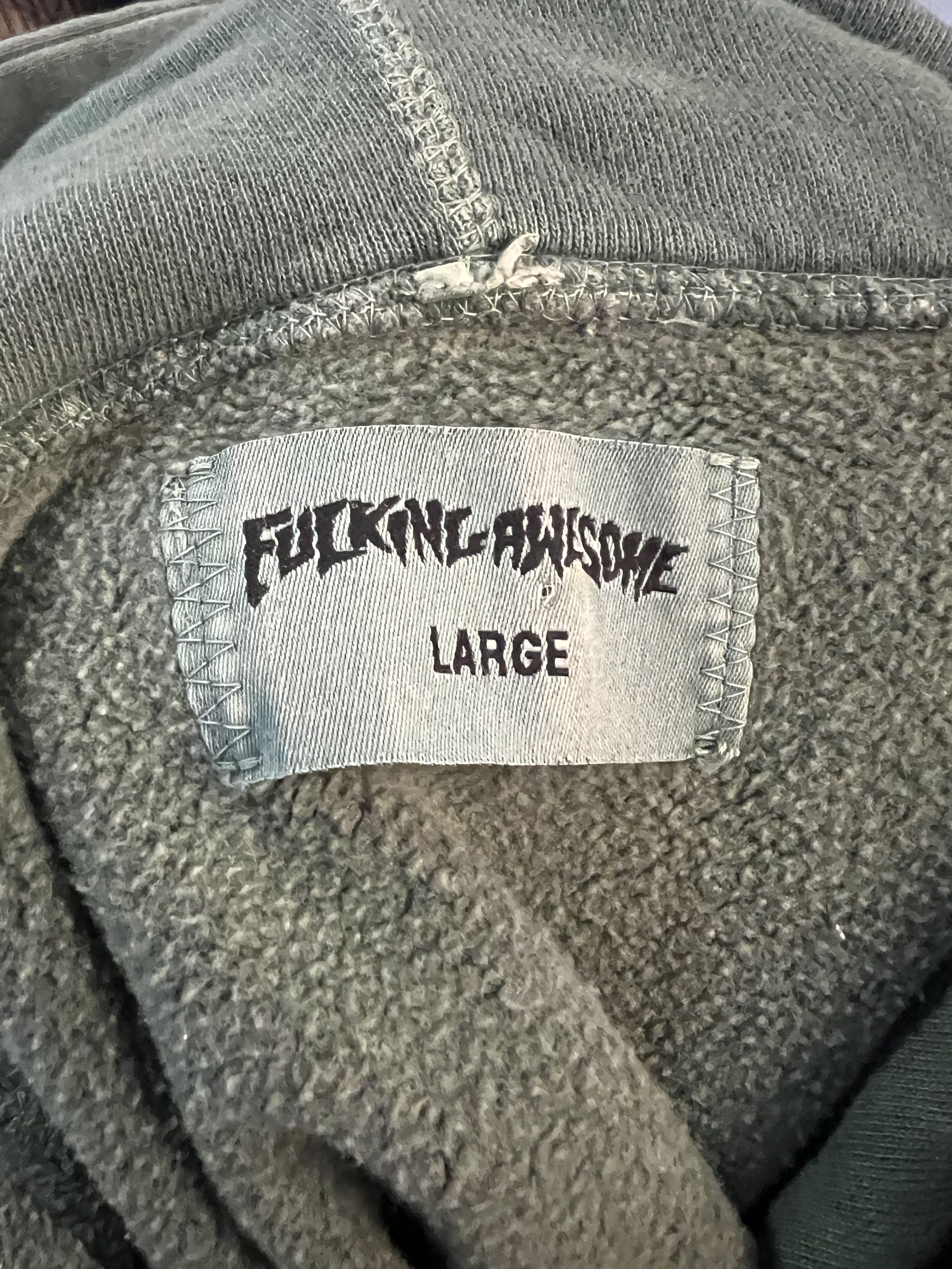 Fucking Awesome Upside Down Logo Hoodie Size US L / EU 52-54 / 3 - 3 Thumbnail