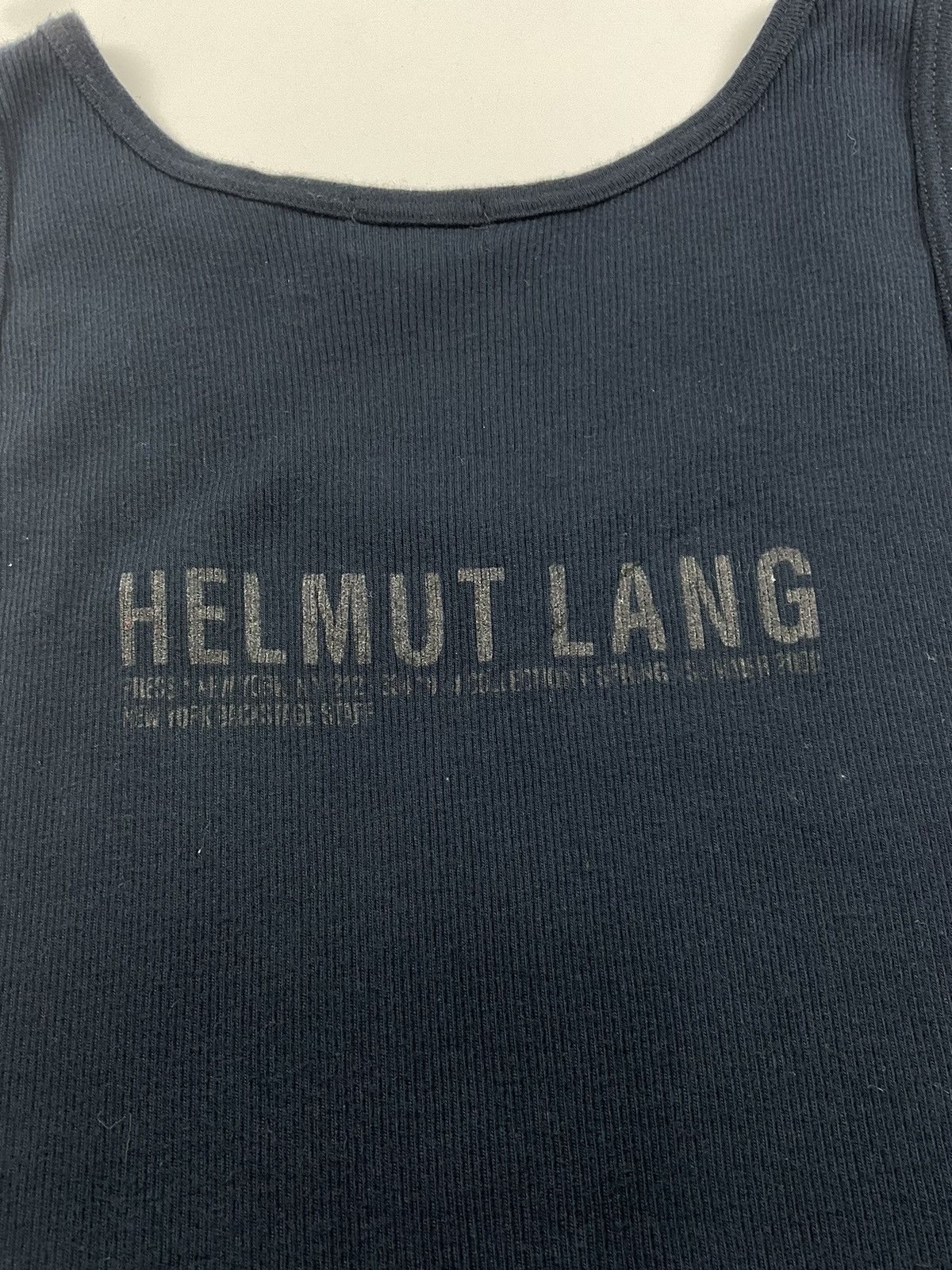 Helmut Lang Helmut Lang S/S'00 Backstage Staff Ribbed Tank Top Size US M / EU 48-50 / 2 - 4 Thumbnail