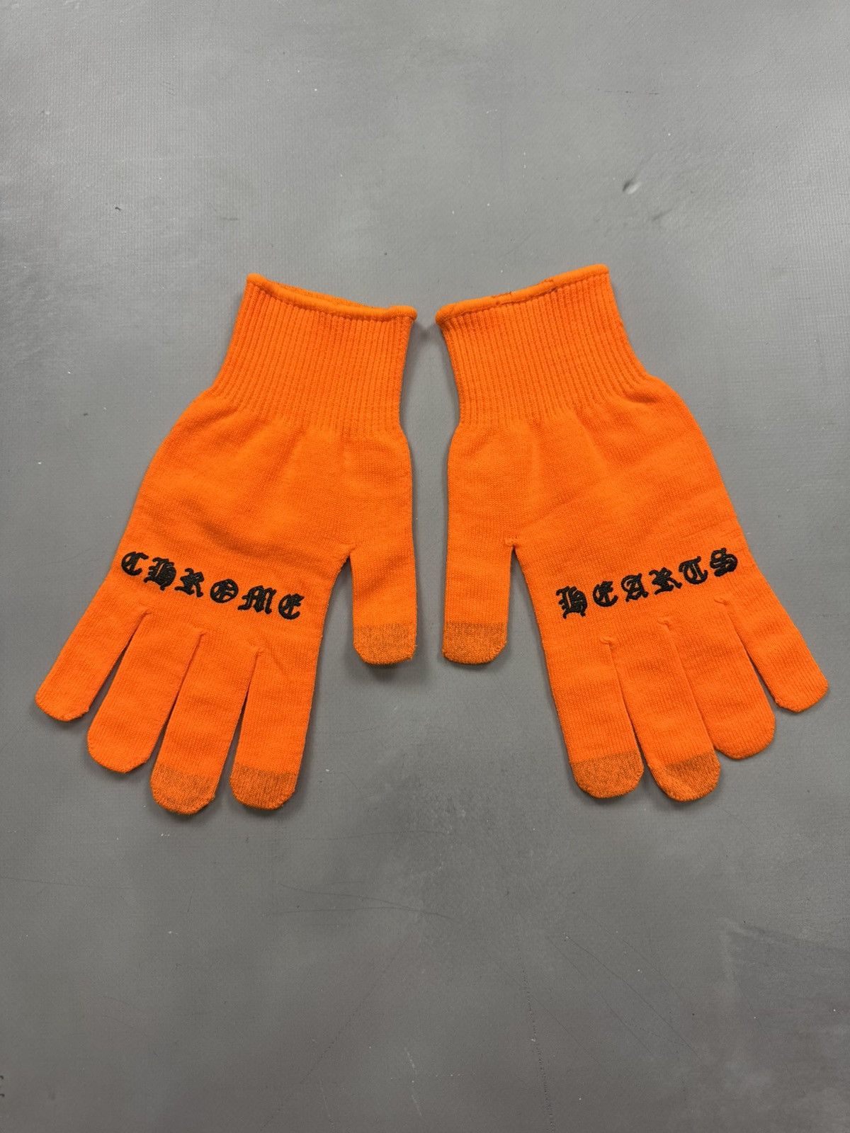 Chrome Hearts Chrome Hearts Logo Workwear Gloves(Orange/M) Size ONE SIZE - 2 Thumbnail
