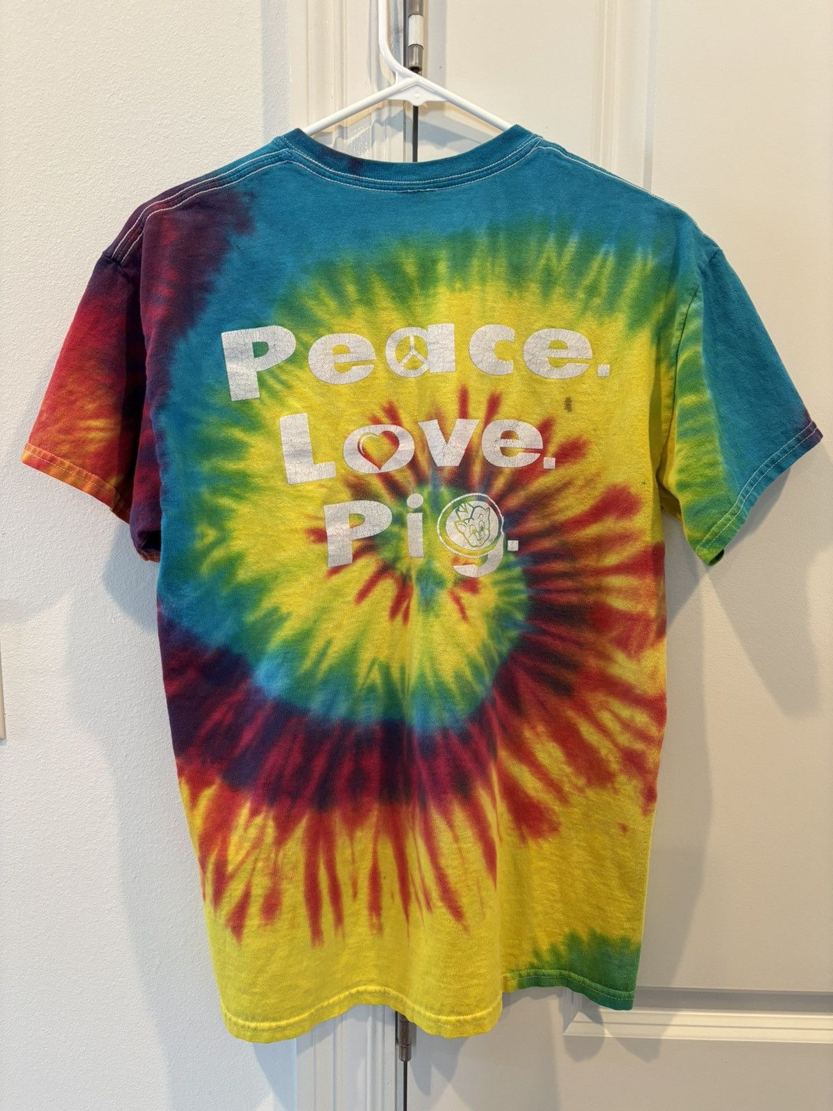 Other Tie-Dyed PIGGLY WIGGLY Peace Love Pig Shirt - Sz: Small Size US M / EU 48-50 / 2 - 6 Thumbnail