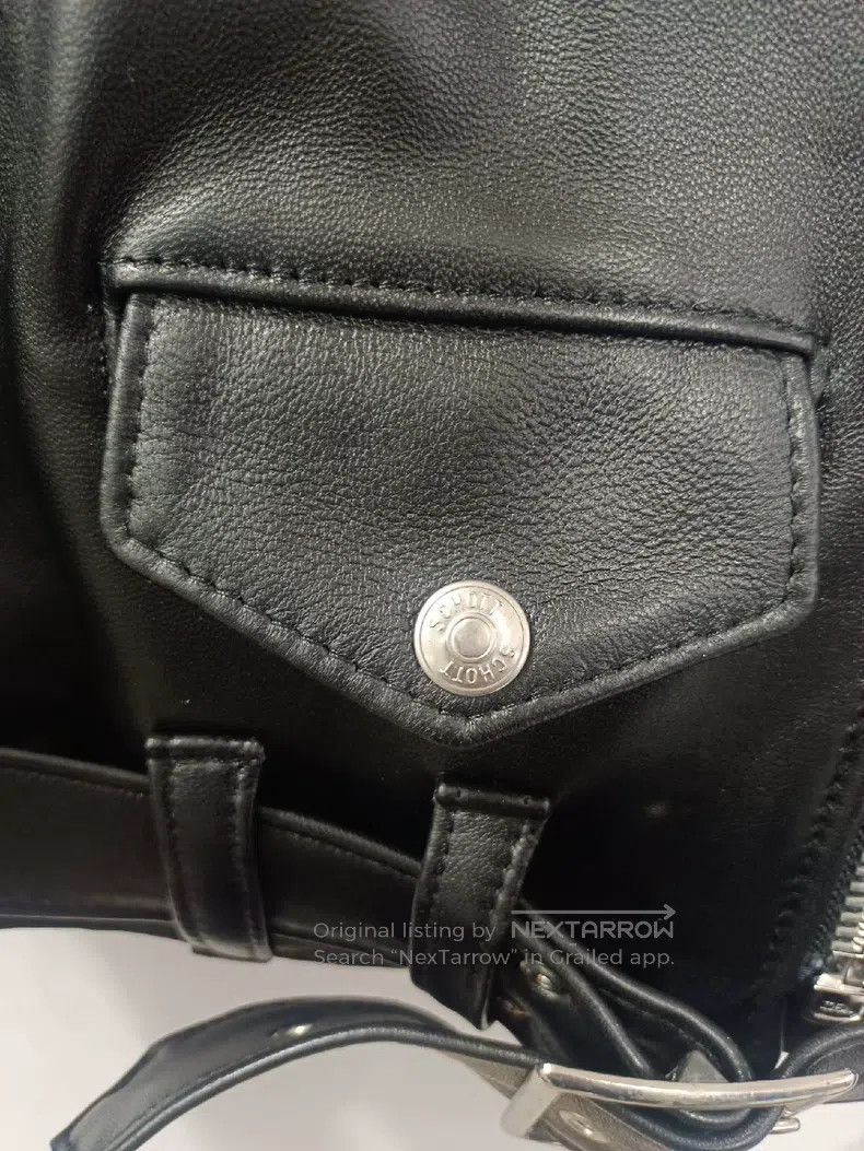 Schott Schott NYC Women's Biker Rock Cable-Stayed Lambskin Jacket Size S / US 4 / IT 40 - 5 Thumbnail
