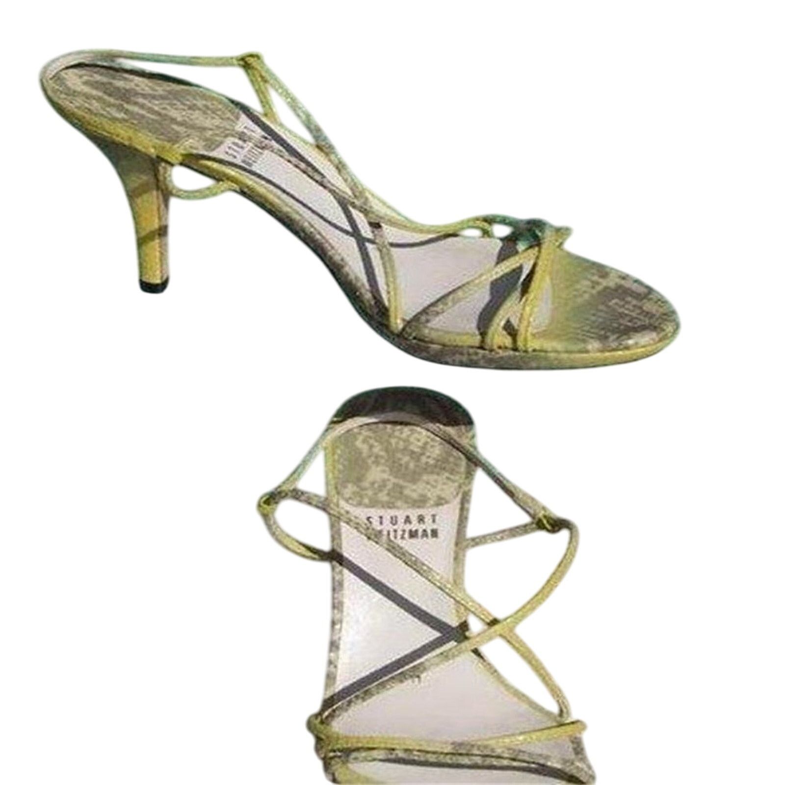 Stuart Weitzman Stuart Weitzman Lizard Leather Strappy Sandals Shoe $270 NWT Size US 8 / IT 38 - 2 Thumbnail