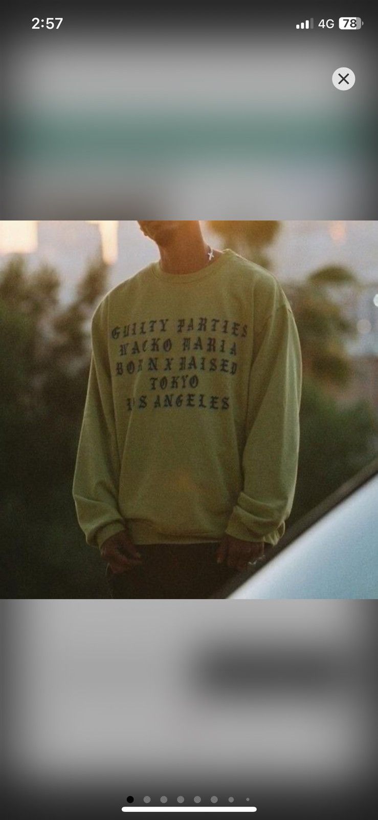 Wacko Maria ‼️wacko maria x born x raised sweatshirt distressed sunfaded Size US L / EU 52-54 / 3 - 1 Thumbnail